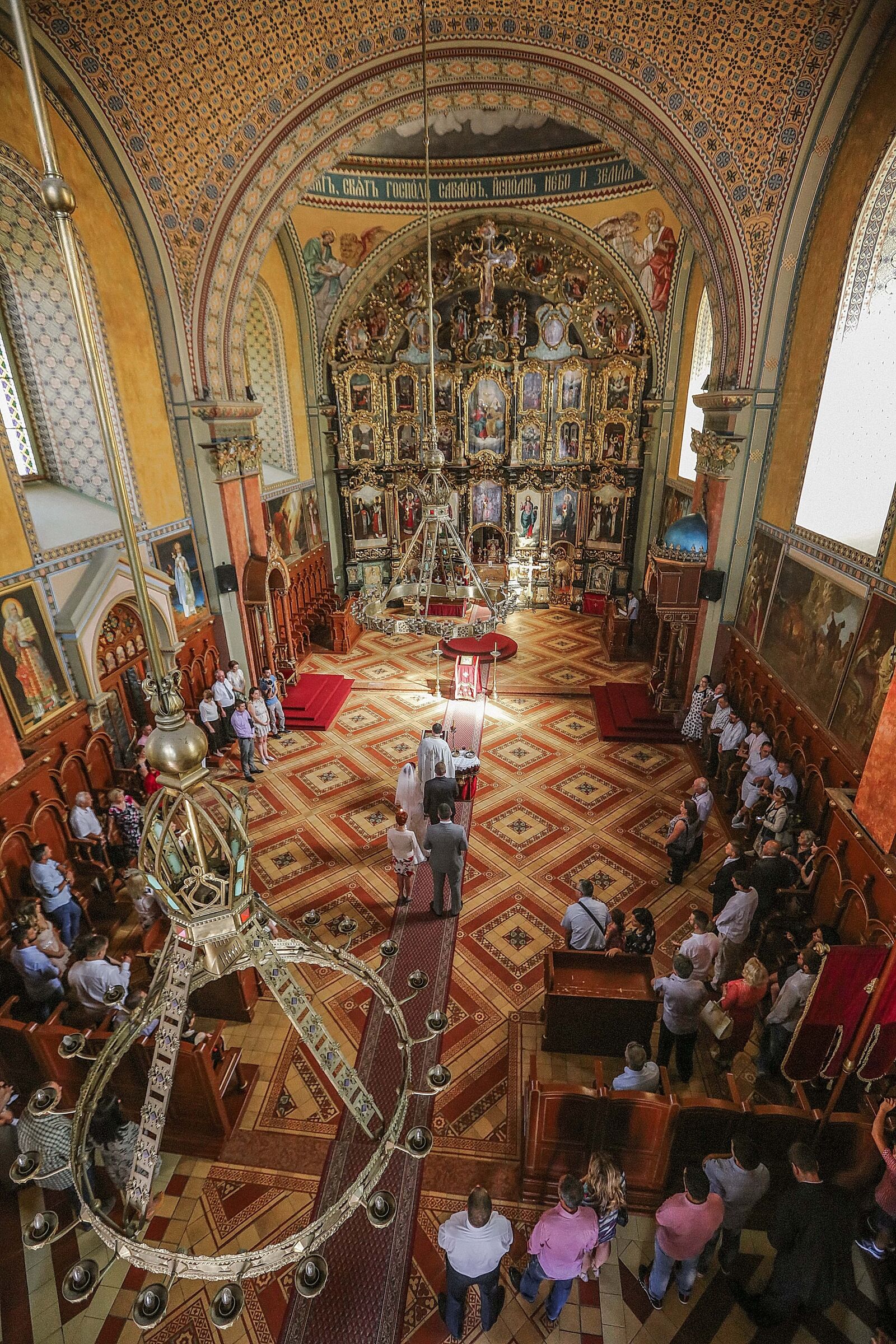 Canon EF 16-35mm F2.8L II USM sample photo. Serbia, church, orthodox, wedding photography