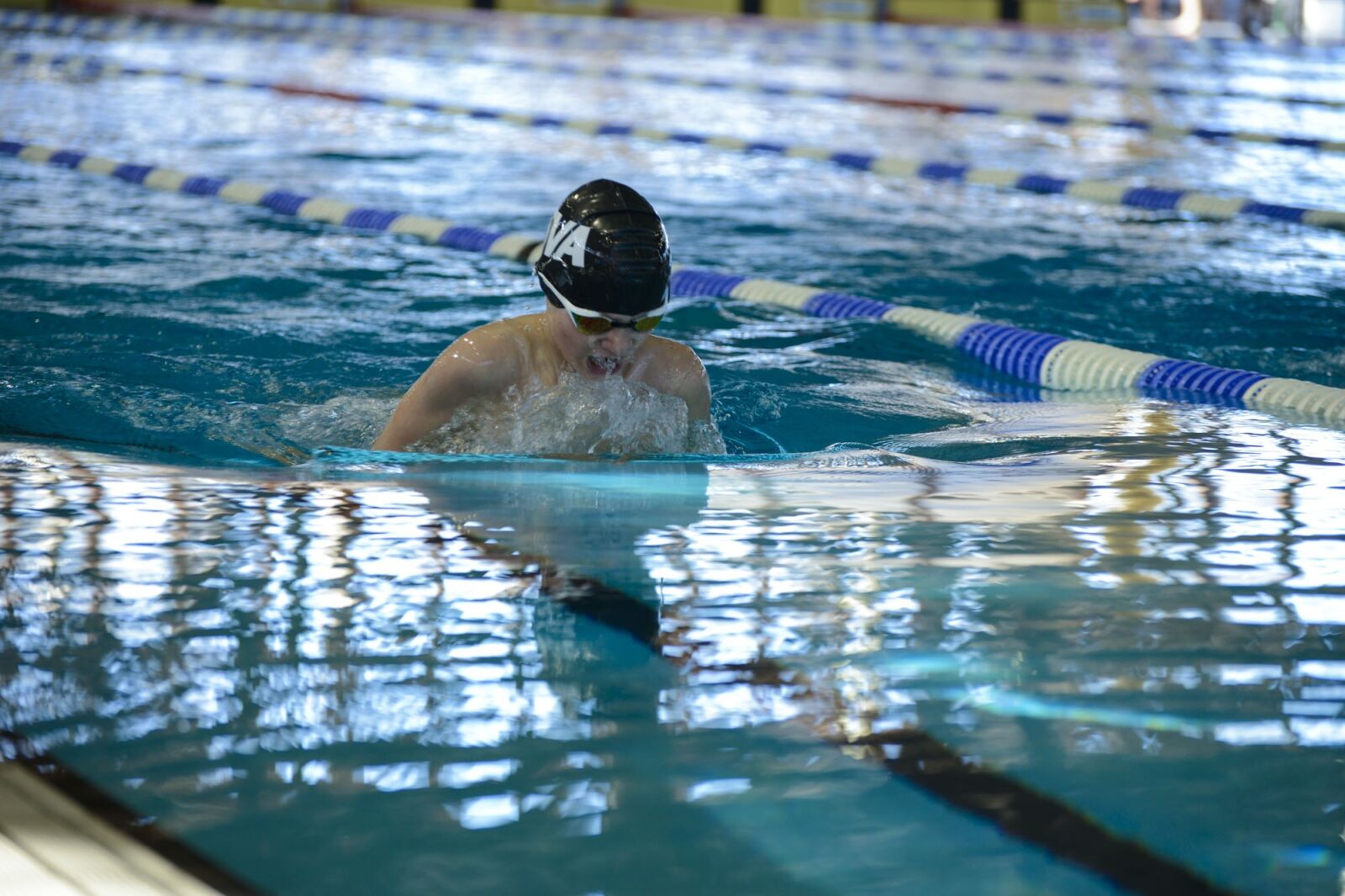 Nikon D800 sample photo. Schwimmen, blaues wasser, strecke photography