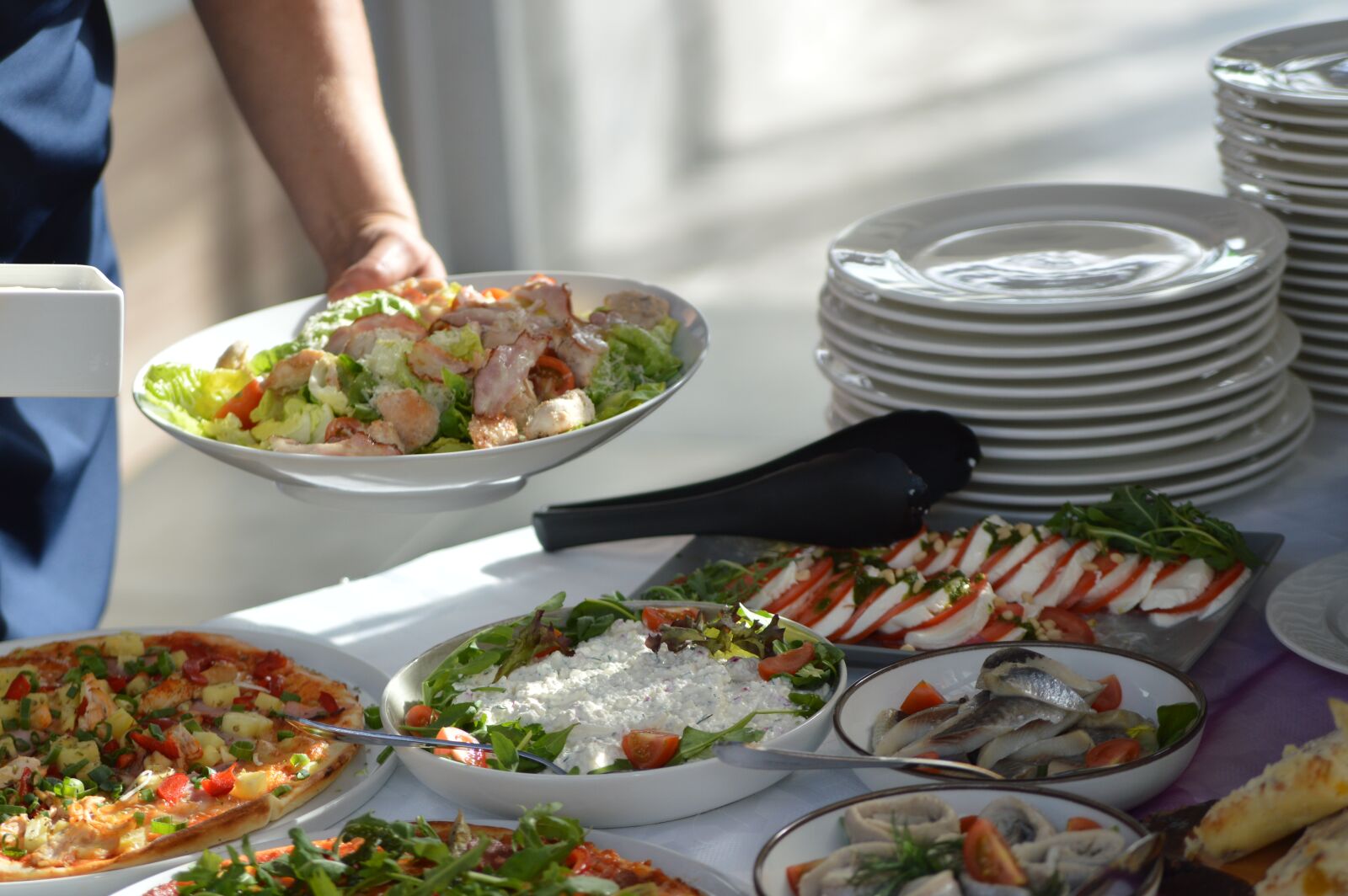 Nikon D3200 sample photo. Salad, table, brunch photography