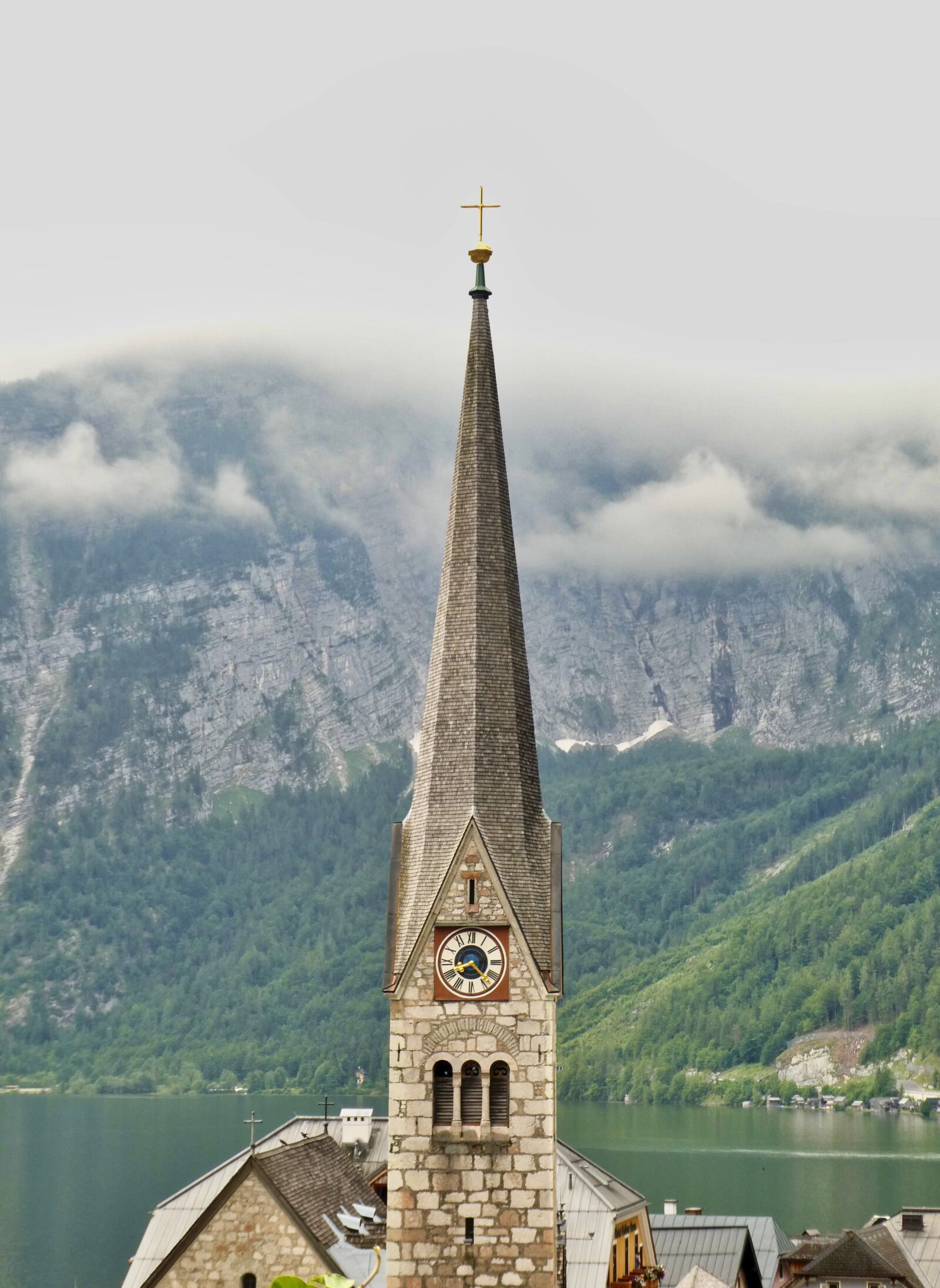 Panasonic Lumix DC-ZS70 (Lumix DC-TZ90) sample photo. Church, hallstatt, mountains photography