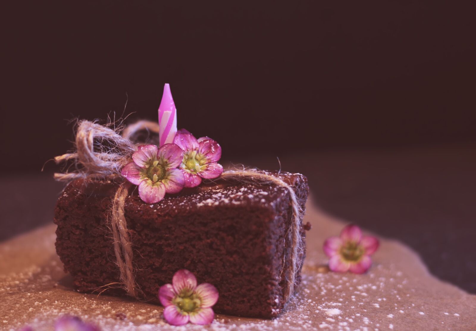 Canon EF 50mm F1.8 STM sample photo. Brownie, cake, greeting card photography