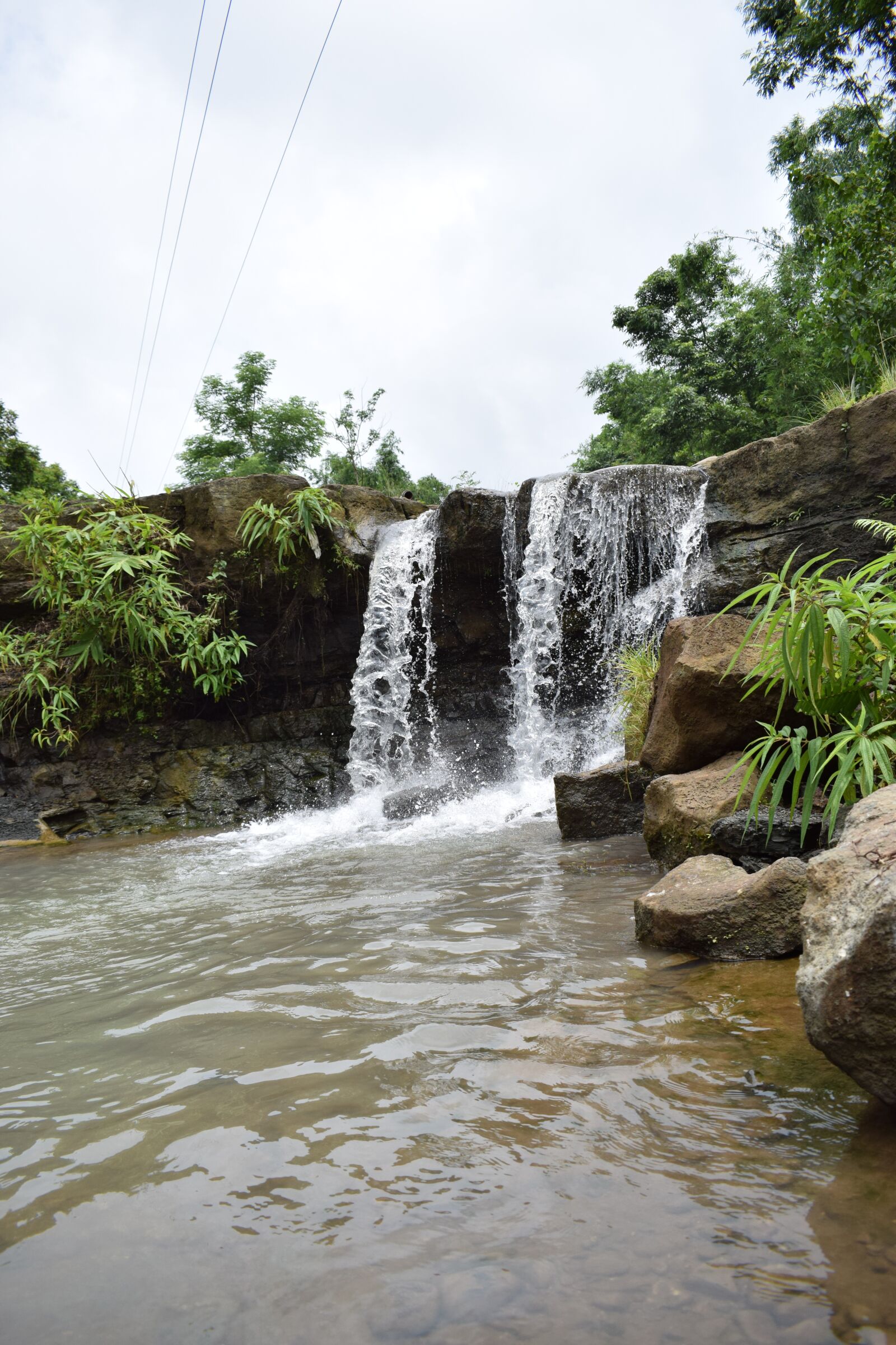 Nikon D5300 sample photo. Nature, waterfall, rock photography