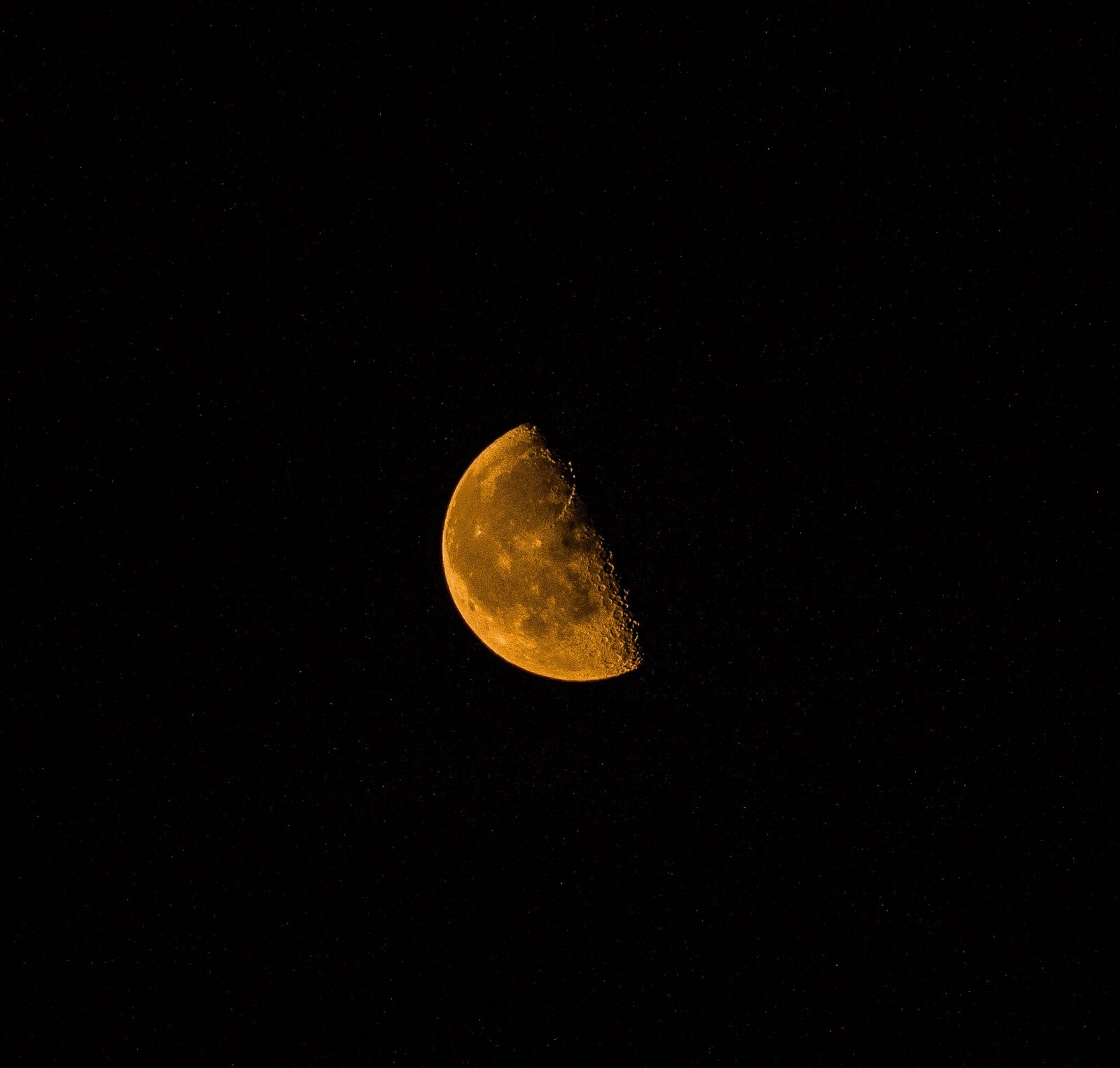 Sony a7R II + Sony FE 24-240mm F3.5-6.3 OSS sample photo. Orange moon, craters, night photography