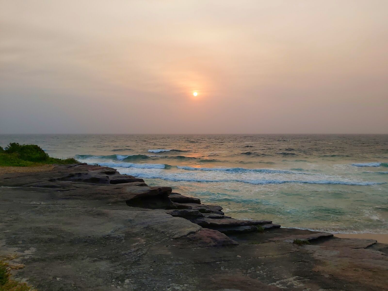 Samsung Galaxy A70 sample photo. Sunrise, ocean, sea photography