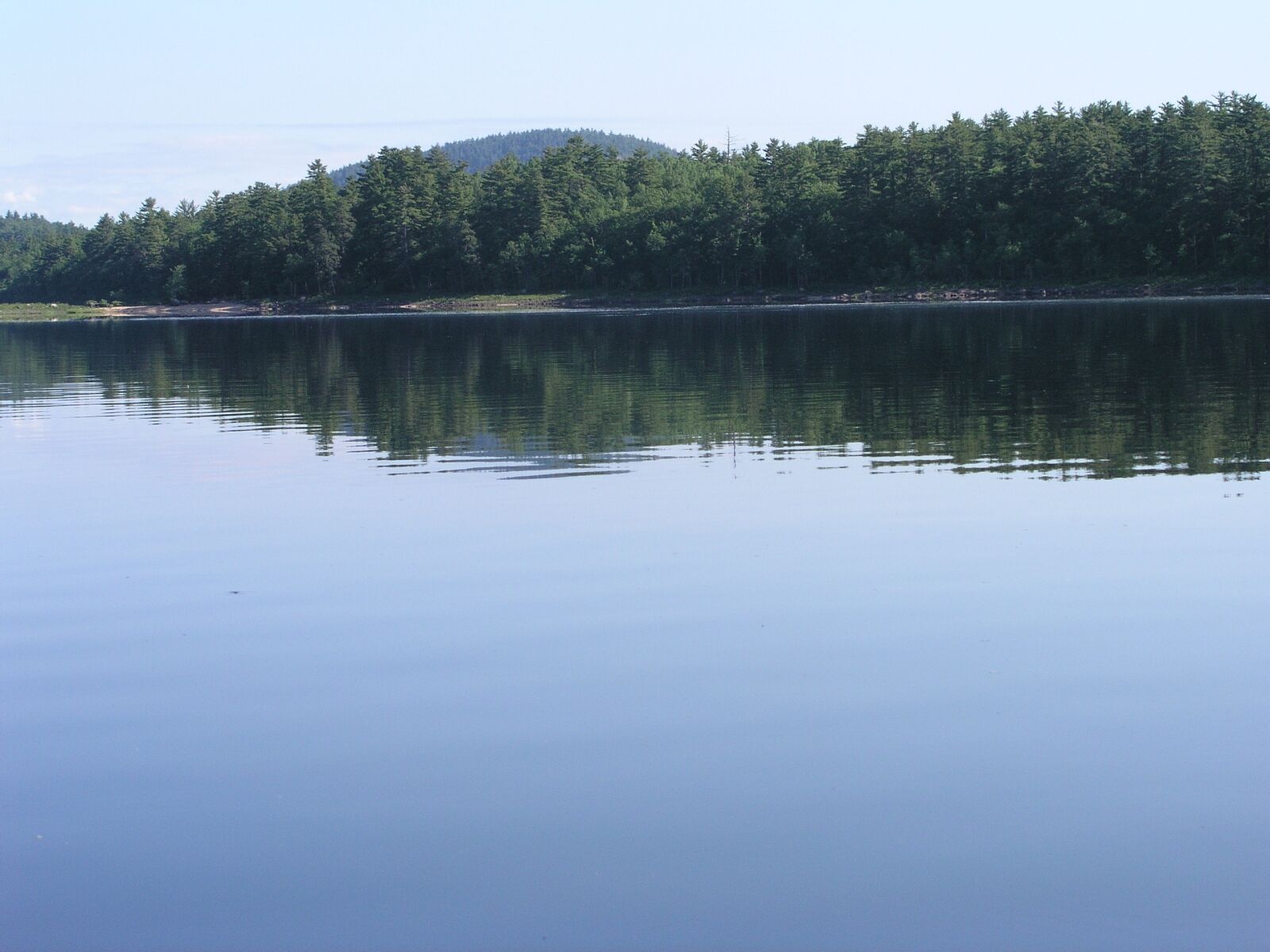 Olympus C5050Z sample photo. Maine, lovell, pond photography
