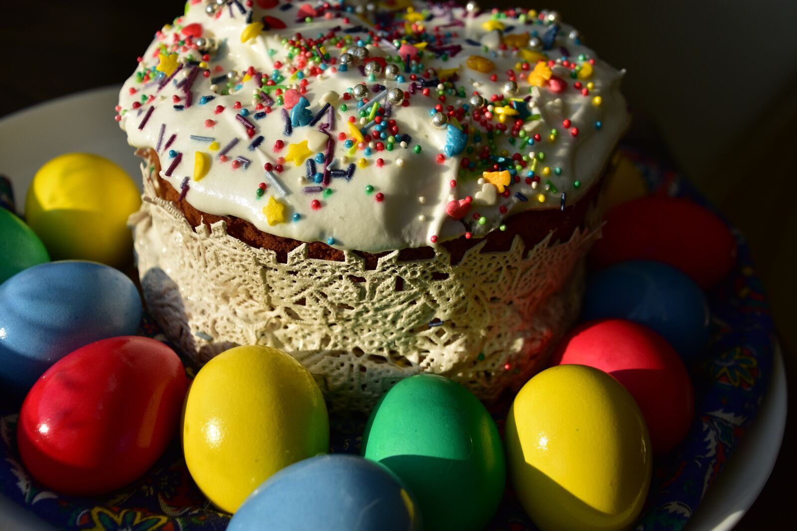 Nikon D3400 sample photo. Easter, easter cake, eggs photography