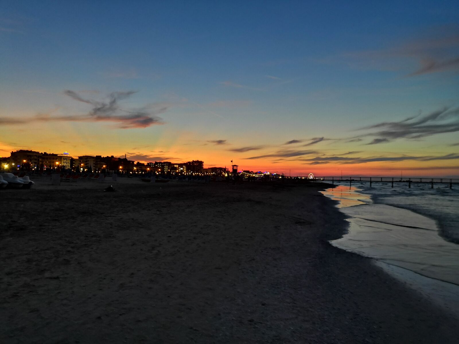 HUAWEI nova 3 sample photo. Sunset, sea, beach photography