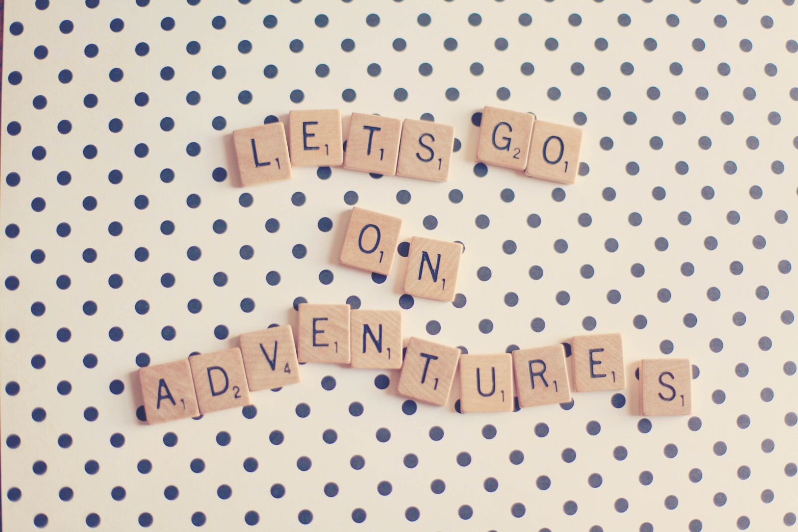 Canon EOS 5D Mark II sample photo. Letters, polka dots, quote photography