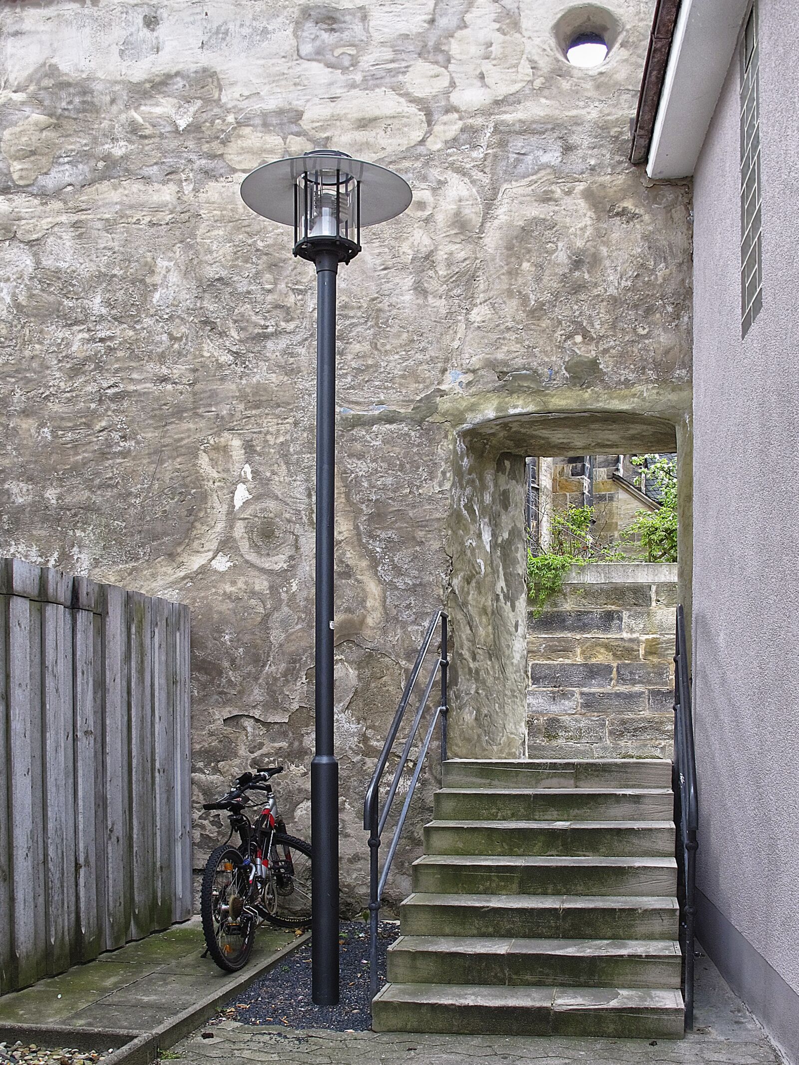 Canon PowerShot G12 sample photo. City wall, passage, stairs photography