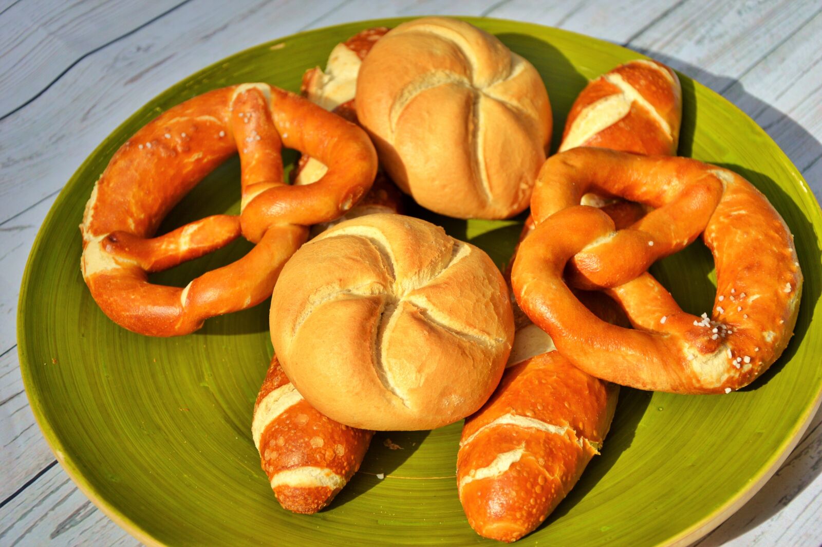 Nikon D3200 sample photo. Roll, pretzels, baked goods photography