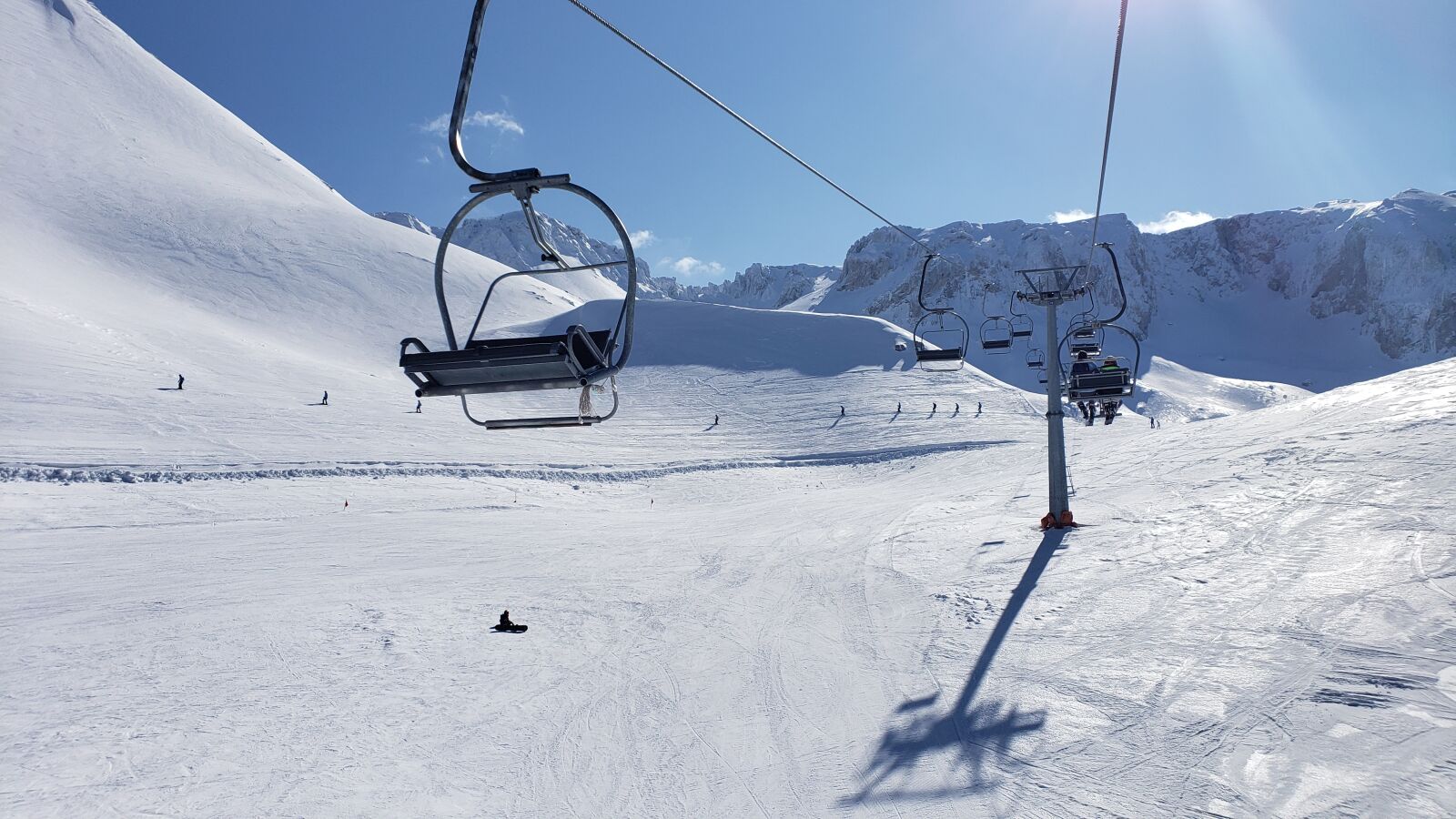 Samsung Galaxy S9+ sample photo. Ski lift, mountains, sparta photography