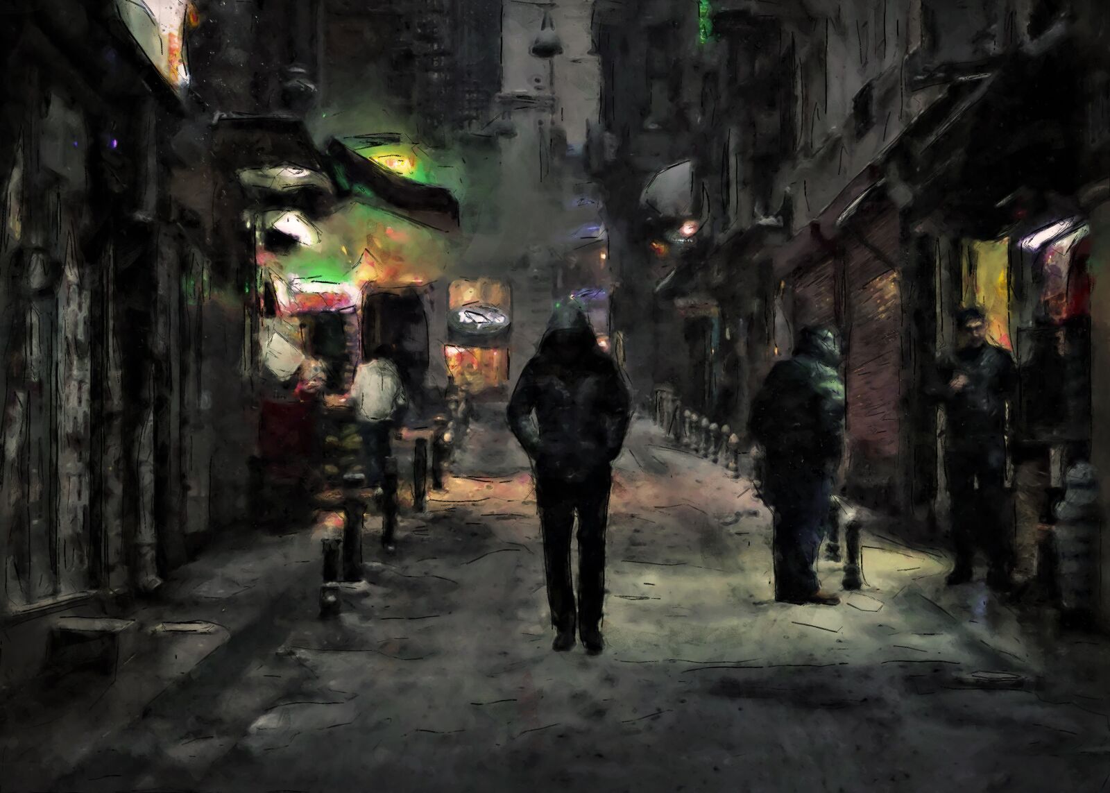 Canon EOS 60D + Canon EF 50mm F1.8 II sample photo. Alone, walking, night photography
