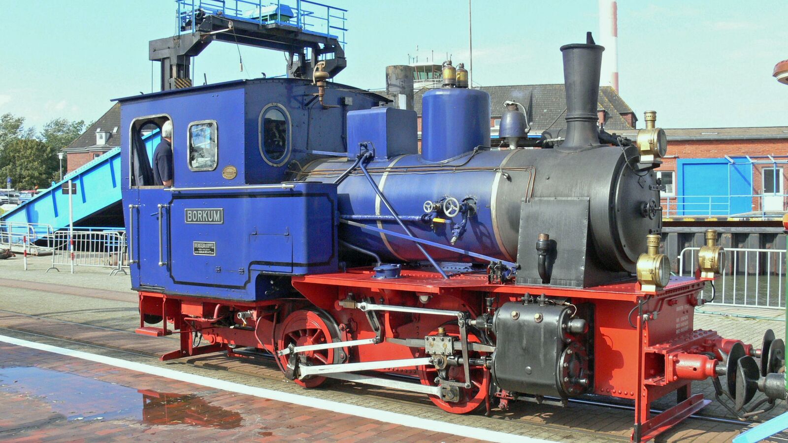 Panasonic DMC-FZ30 sample photo. Steam locomotive, borkum, small photography