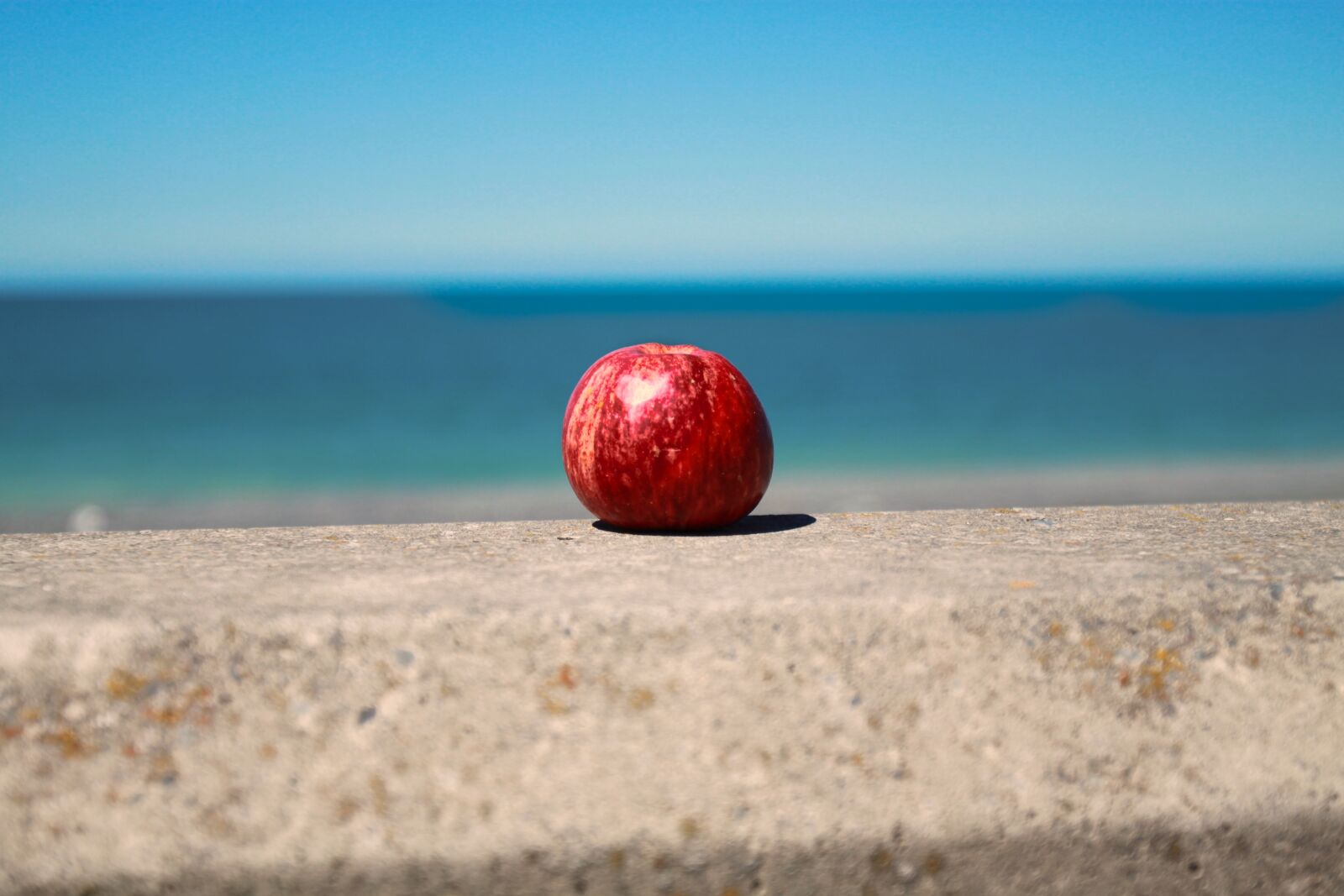 Canon EF 16-35mm F2.8L USM sample photo. Apple, beach, blue, colorful photography