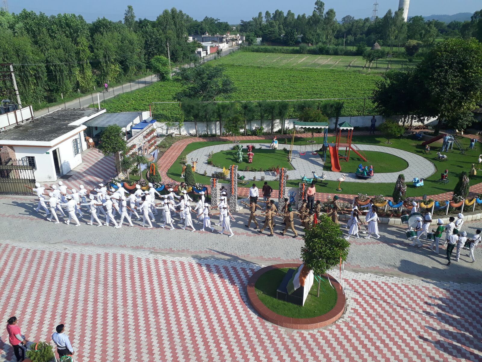 Samsung Galaxy On7 Prime sample photo. Republic day, india, school photography