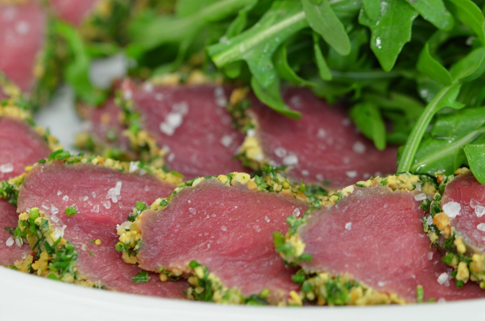 Nikon D5100 sample photo. Beef, rocket, starter photography