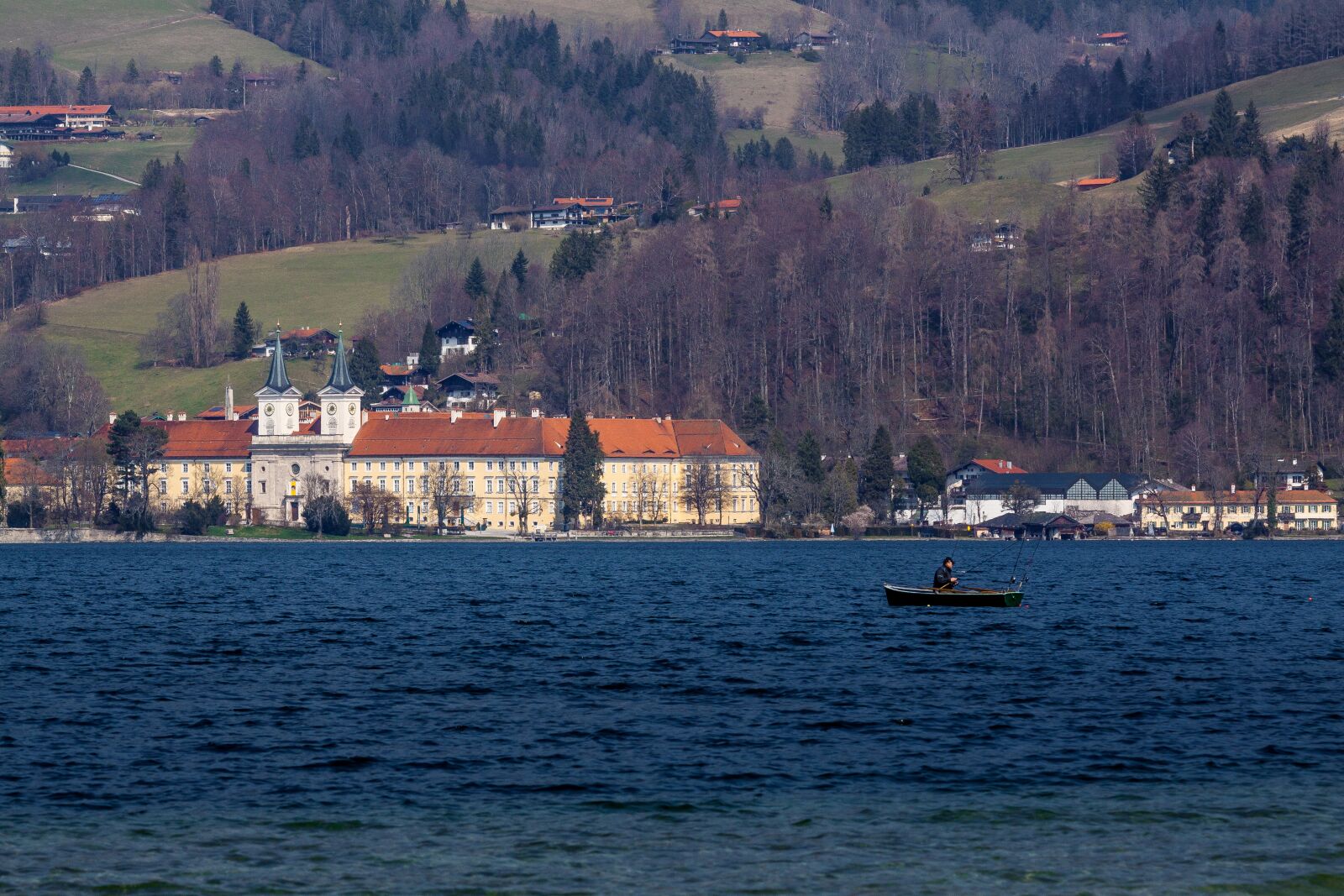 Canon EOS 50D + Canon EF 70-300mm F4-5.6 IS USM sample photo. Tegernsee, lake, alpine lake photography