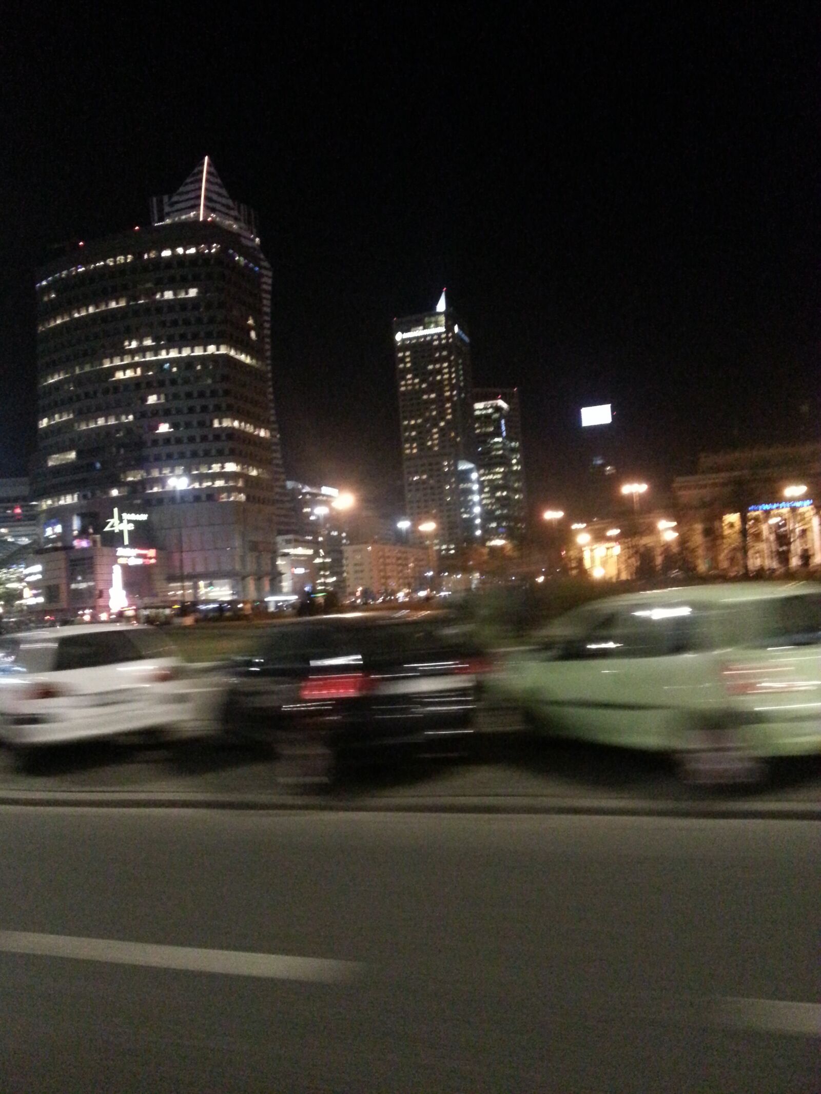 Samsung Galaxy Note2 sample photo. Warsaw, night, city photography