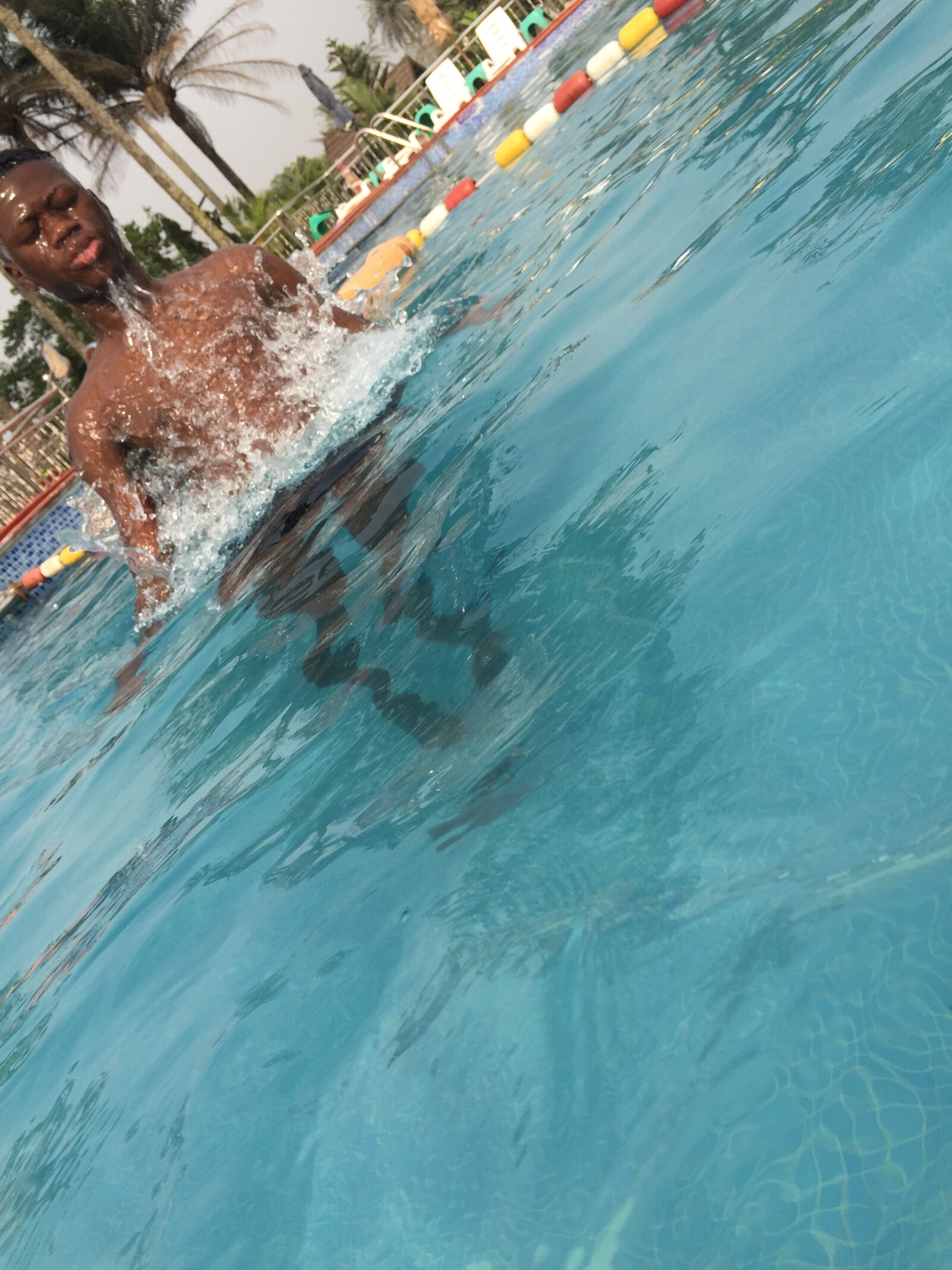 Apple iPhone 6 sample photo. Water, pool, diving photography