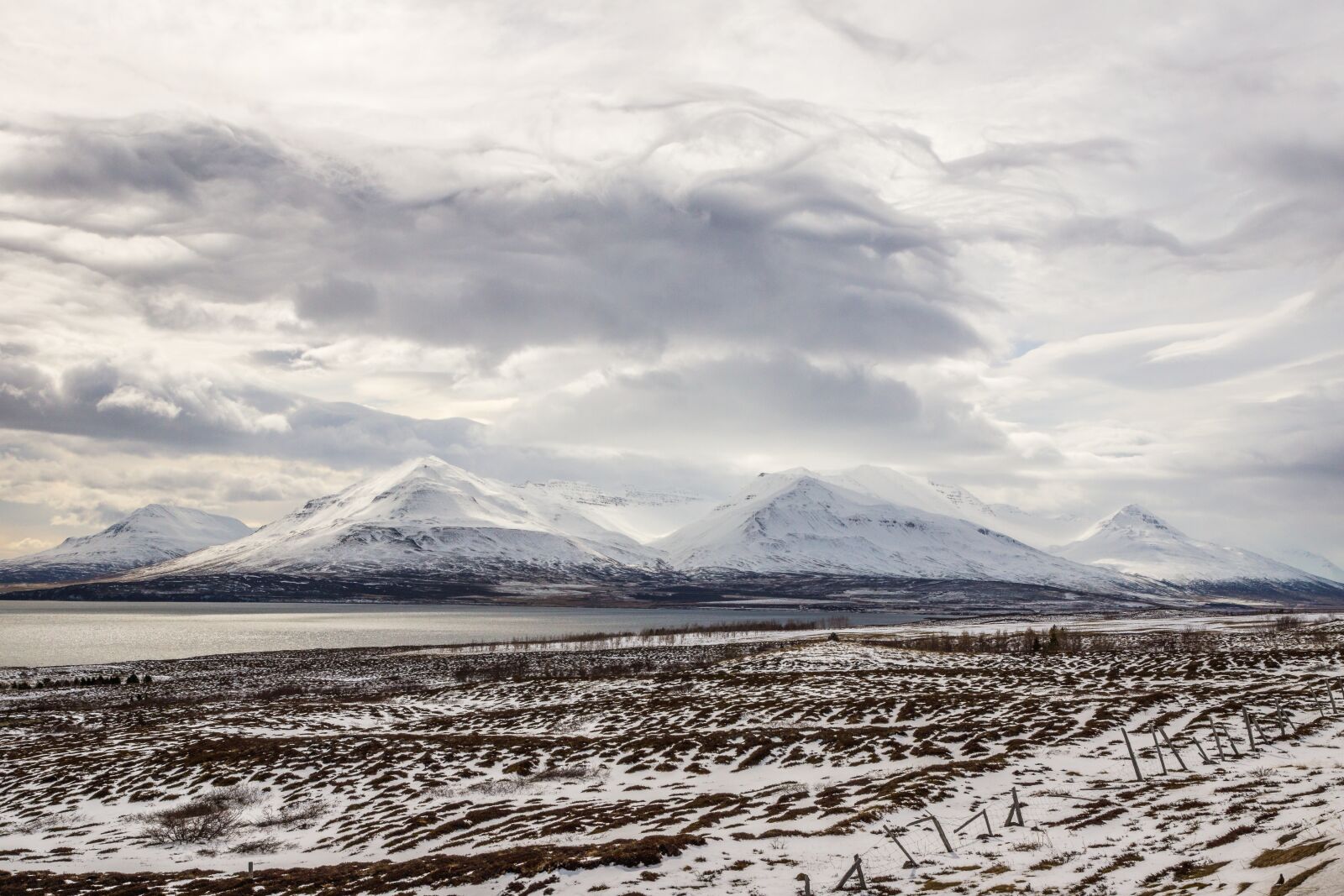 Sony SLT-A77 sample photo. Iceland, snow, clouds photography