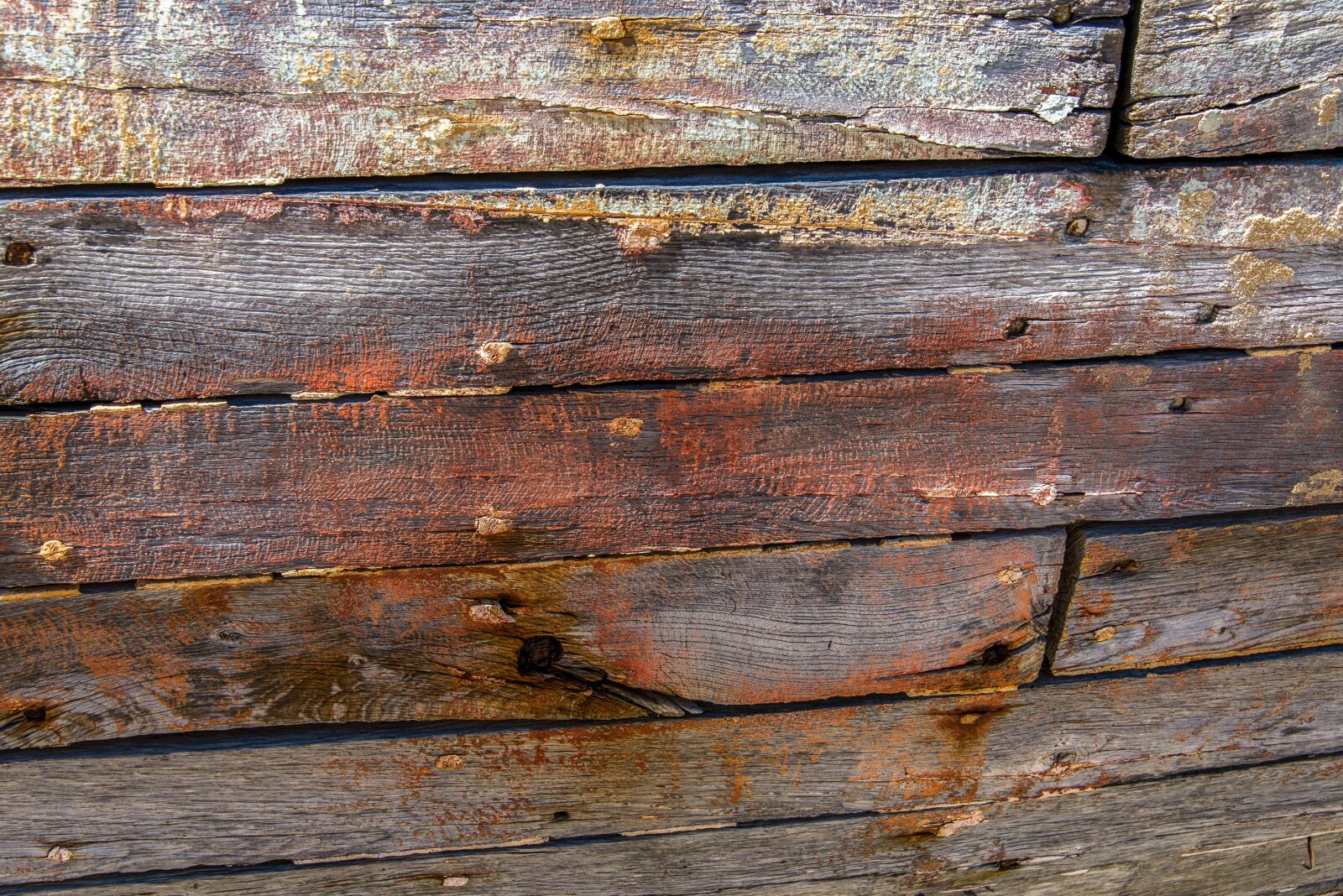 Nikon D610 sample photo. Texture, boat, old boat photography