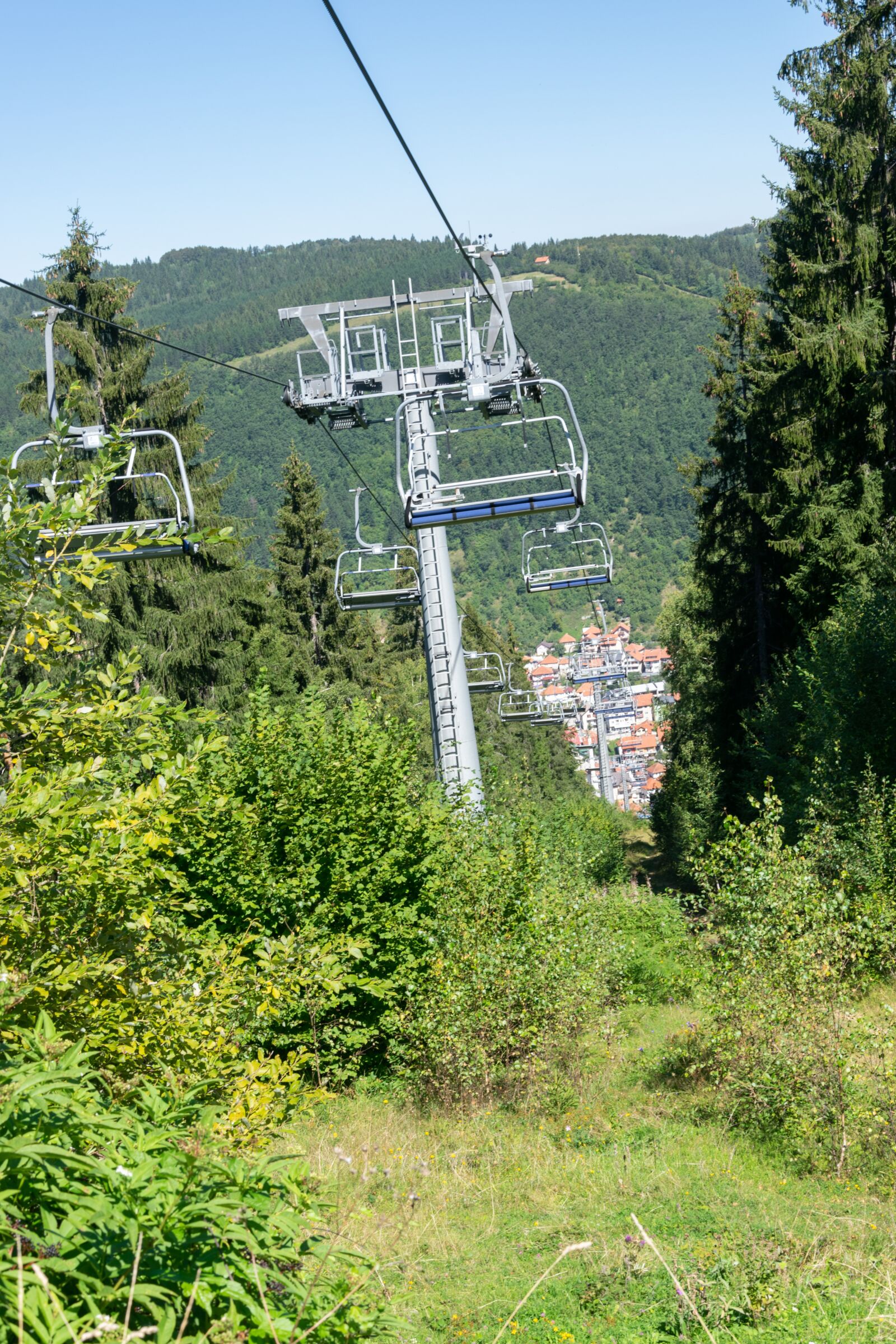 Nikon D3300 sample photo. Ski lift, zip line photography