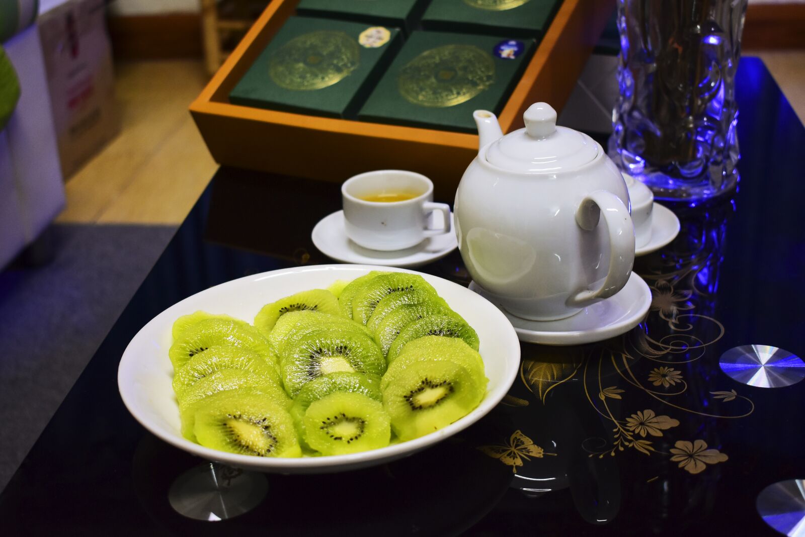 Nikon D3400 sample photo. Green tea, drink tea photography