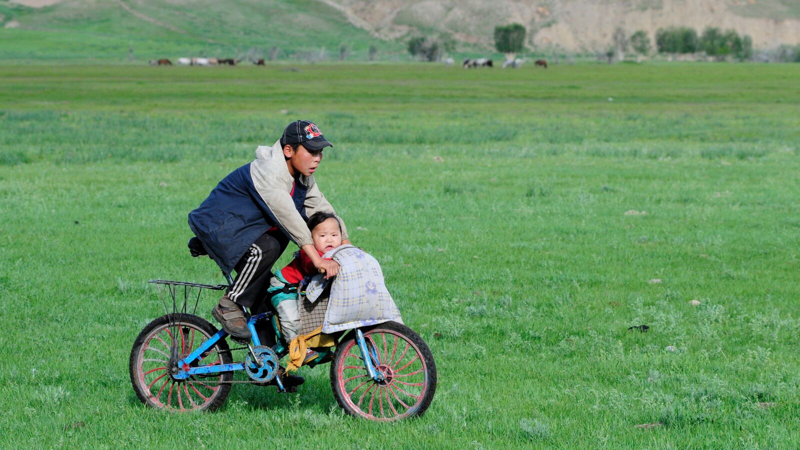 Nikon D300 sample photo. Mongolia, brothers, landscape photography