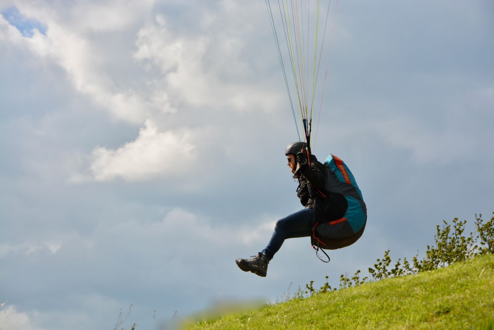 Nikon D5200 sample photo. Paragliding, paraglider takes to photography