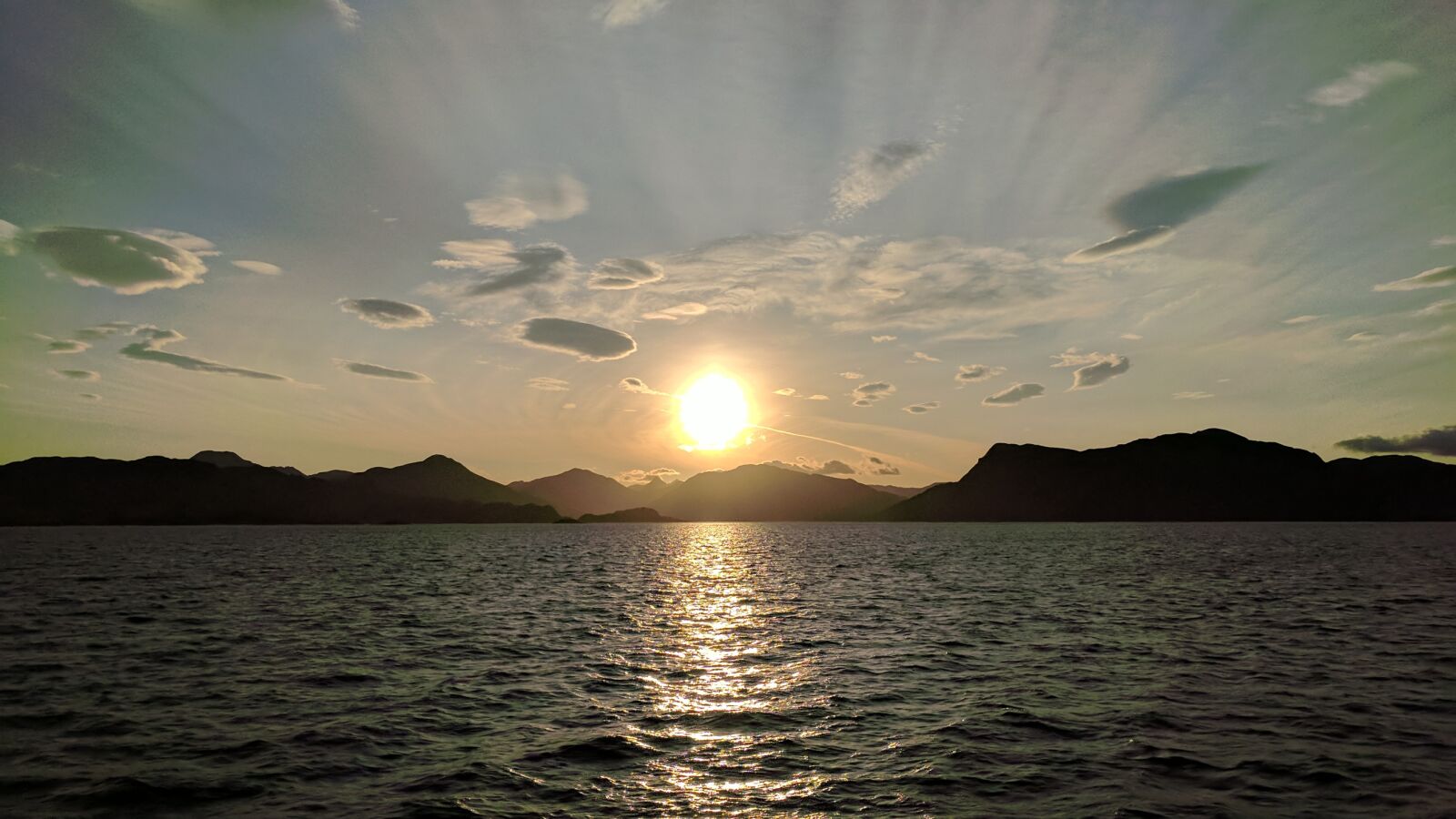 Google Pixel sample photo. Ferry, scotland, sun, water photography