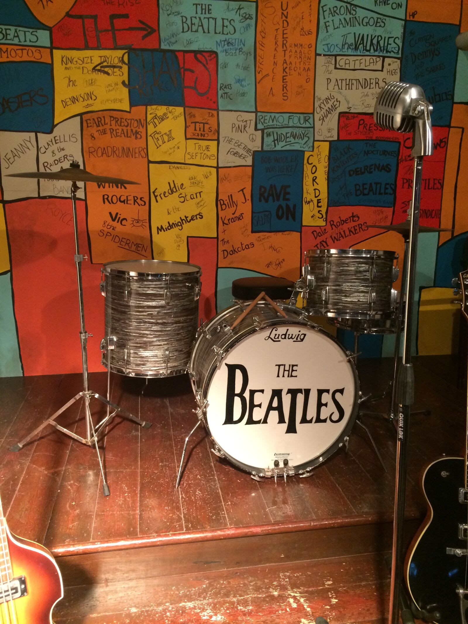 iPhone 5s back camera 4.15mm f/2.2 sample photo. Beatles, cavern, drums photography