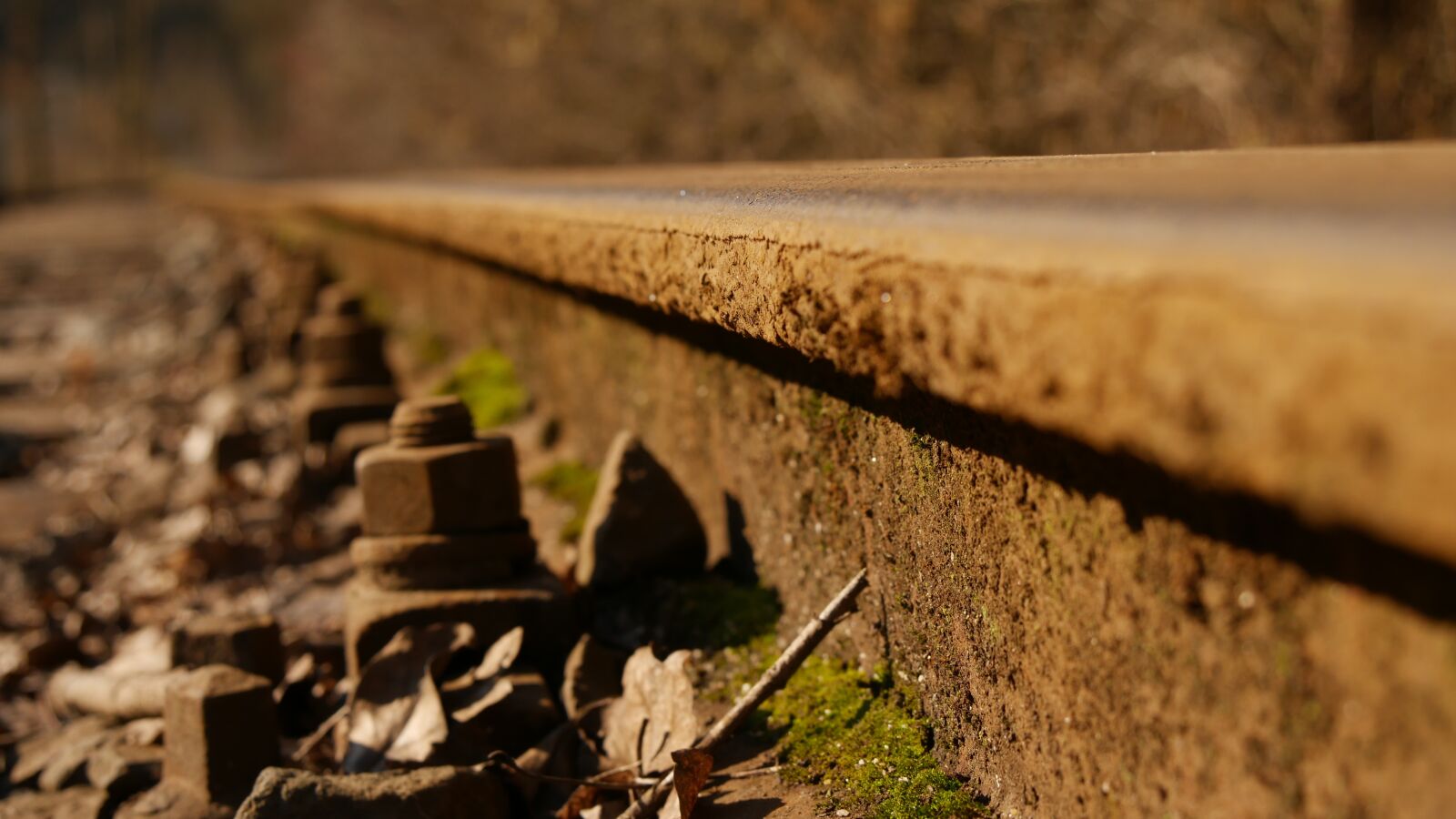 Panasonic DMC-G70 sample photo. Track, pebble, train photography