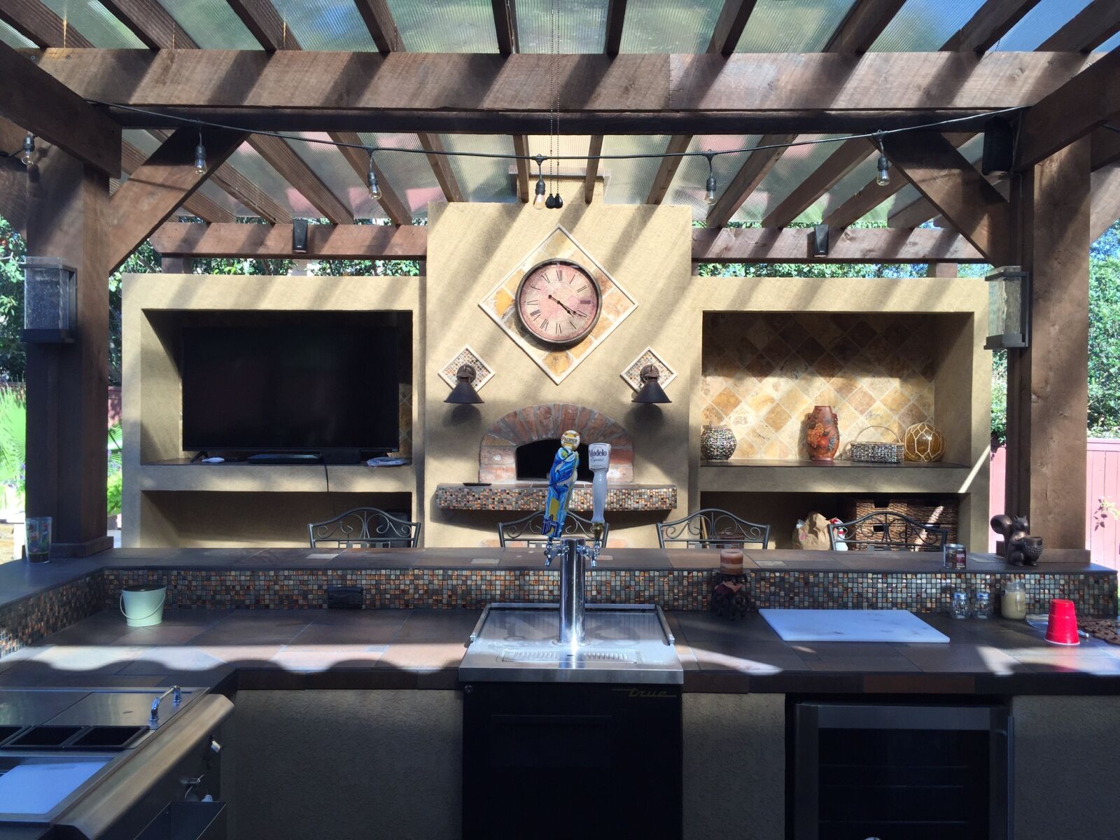 Apple iPhone 6 sample photo. Patio cover, outdoor kitchen photography