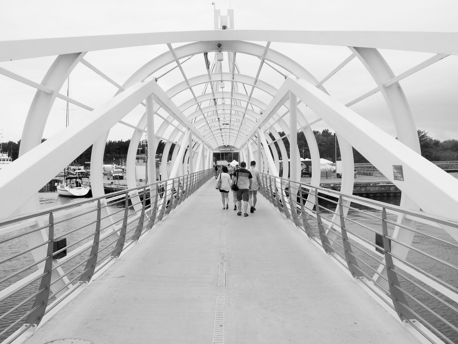 Olympus PEN E-PL6 sample photo. Bridge, ustka, poland photography