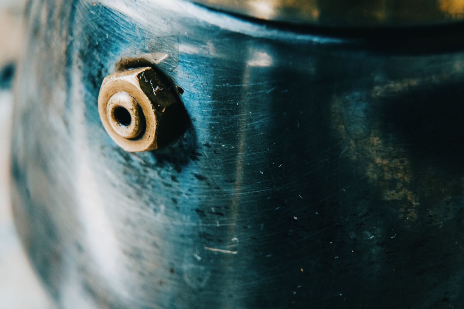 Sony a7R II sample photo. Kettle, detail, valve photography