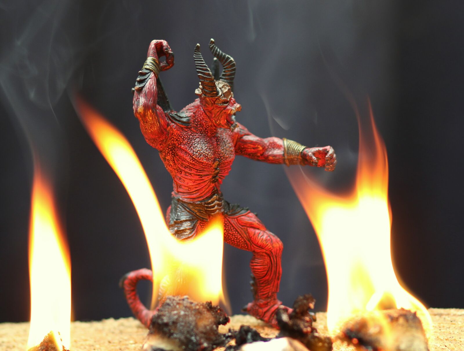Canon EF 85mm F1.8 USM sample photo. Devil, fire, flames photography