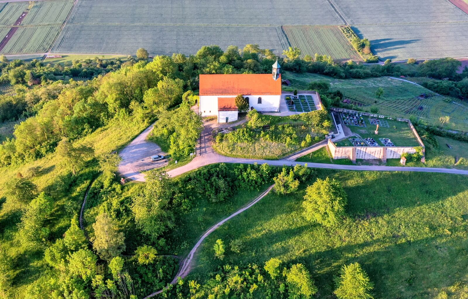Hasselblad L1D-20c sample photo. Chapel, green, landscape photography
