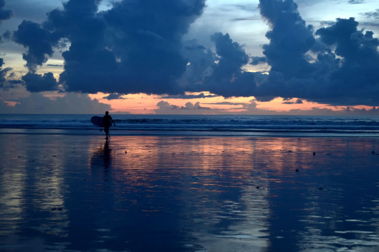 Nikon D3300 sample photo. Sunset beach, bali, surfing photography