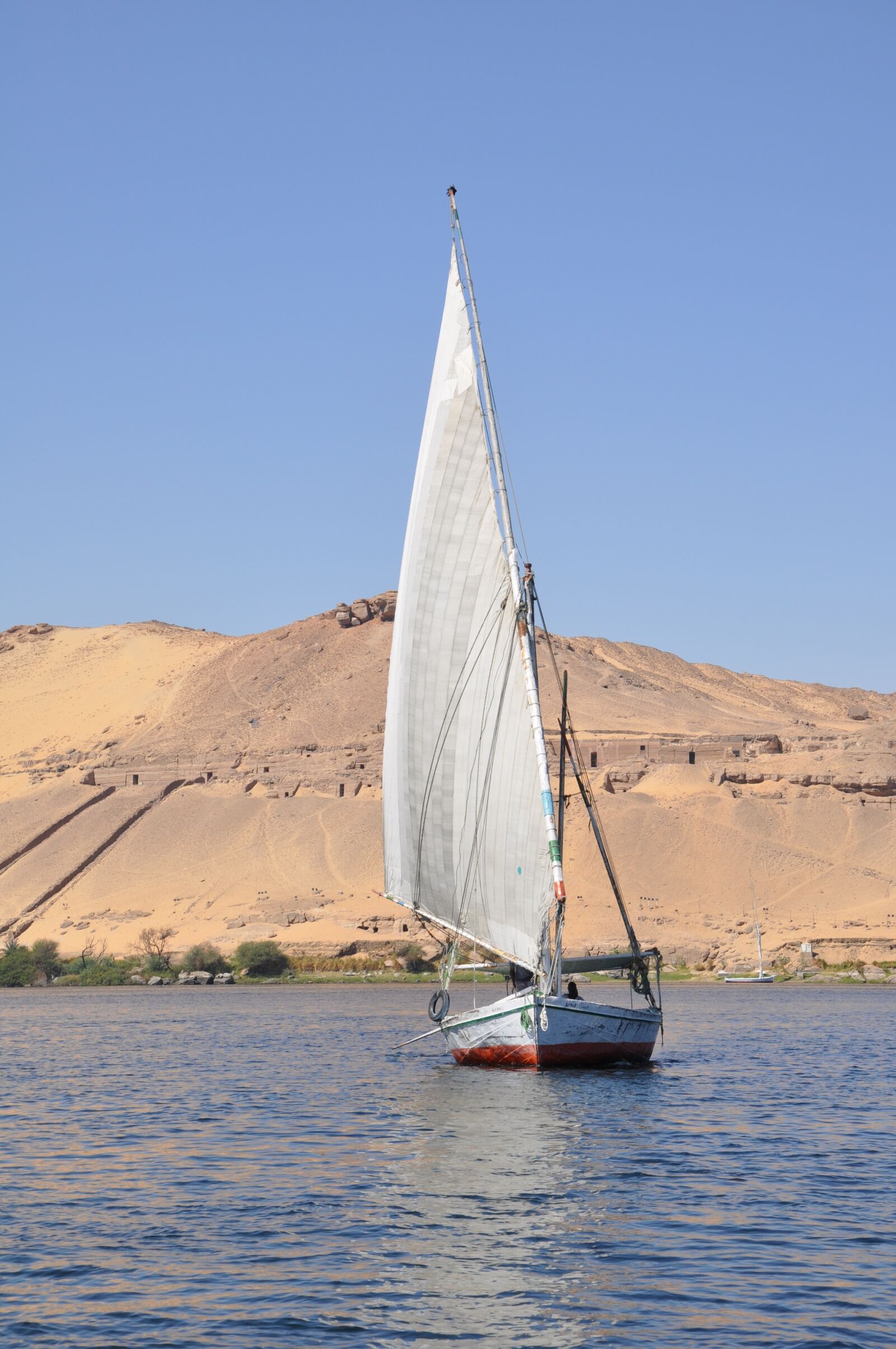 Nikon D90 sample photo. Felucca, boat, nile photography