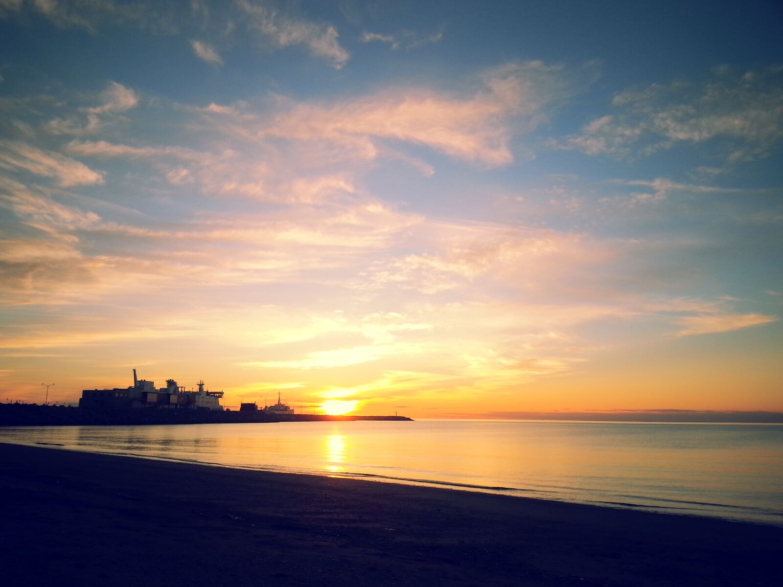 Samsung Galaxy S3 sample photo. Sea, sunset, beach photography