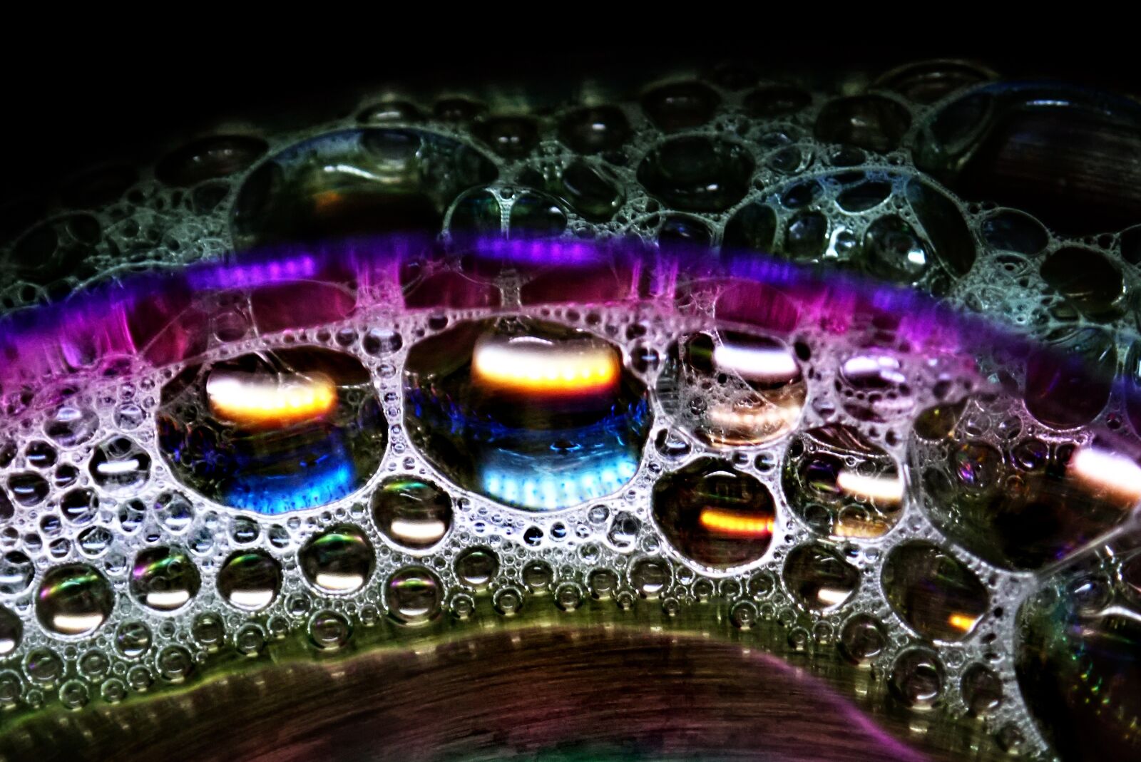 Olympus TG-5 sample photo. Bubbles, soap, water photography
