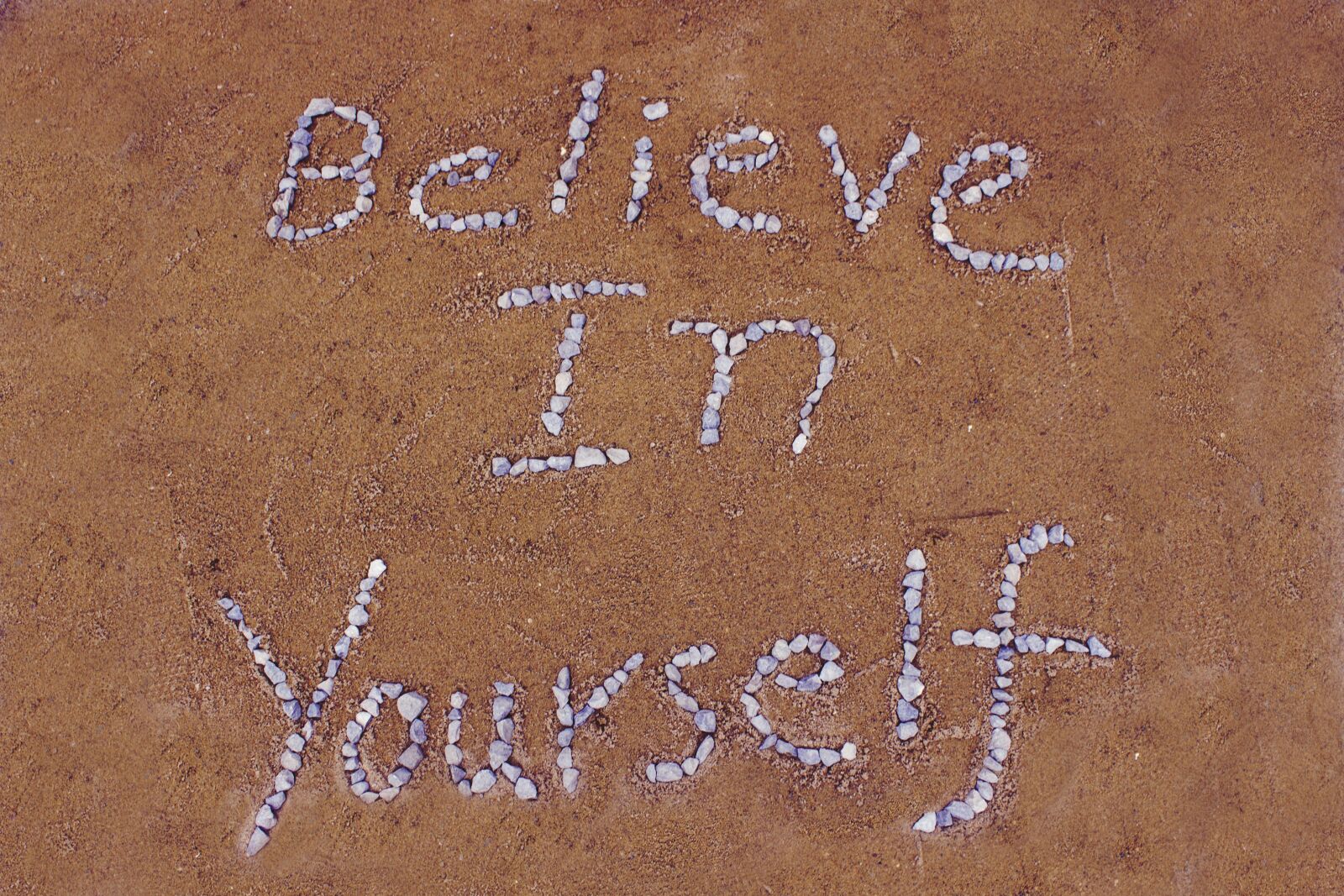 Canon EOS 700D (EOS Rebel T5i / EOS Kiss X7i) sample photo. Believe in yourself, sand photography