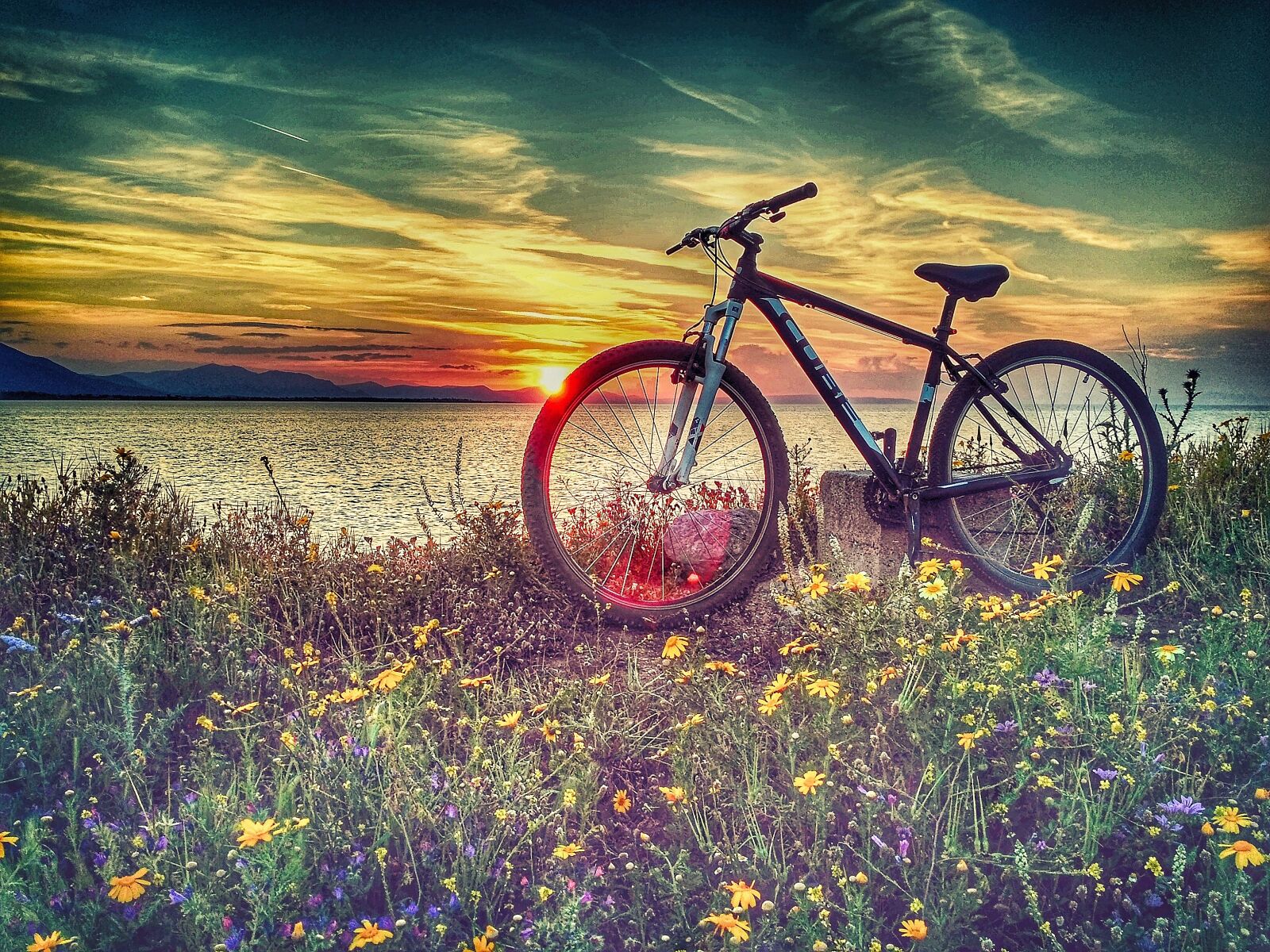 Xiaomi Redmi 3S sample photo. Chalkida, cubebikes, sunset photography