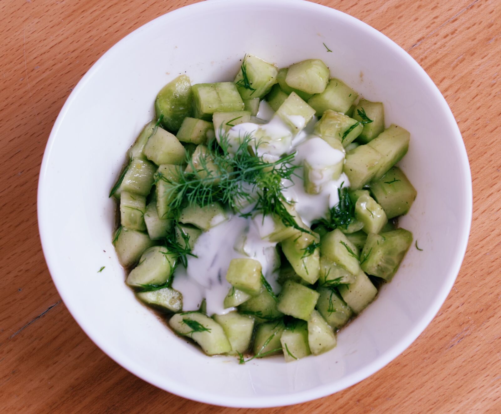 Canon EOS 700D (EOS Rebel T5i / EOS Kiss X7i) sample photo. Salad, cucumber salad, cucumbers photography