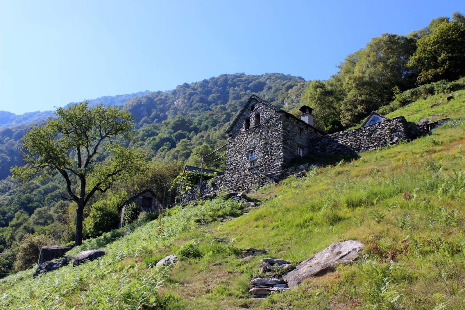 Canon EOS 600D (Rebel EOS T3i / EOS Kiss X5) sample photo. Stone house, alpine, switzerland photography