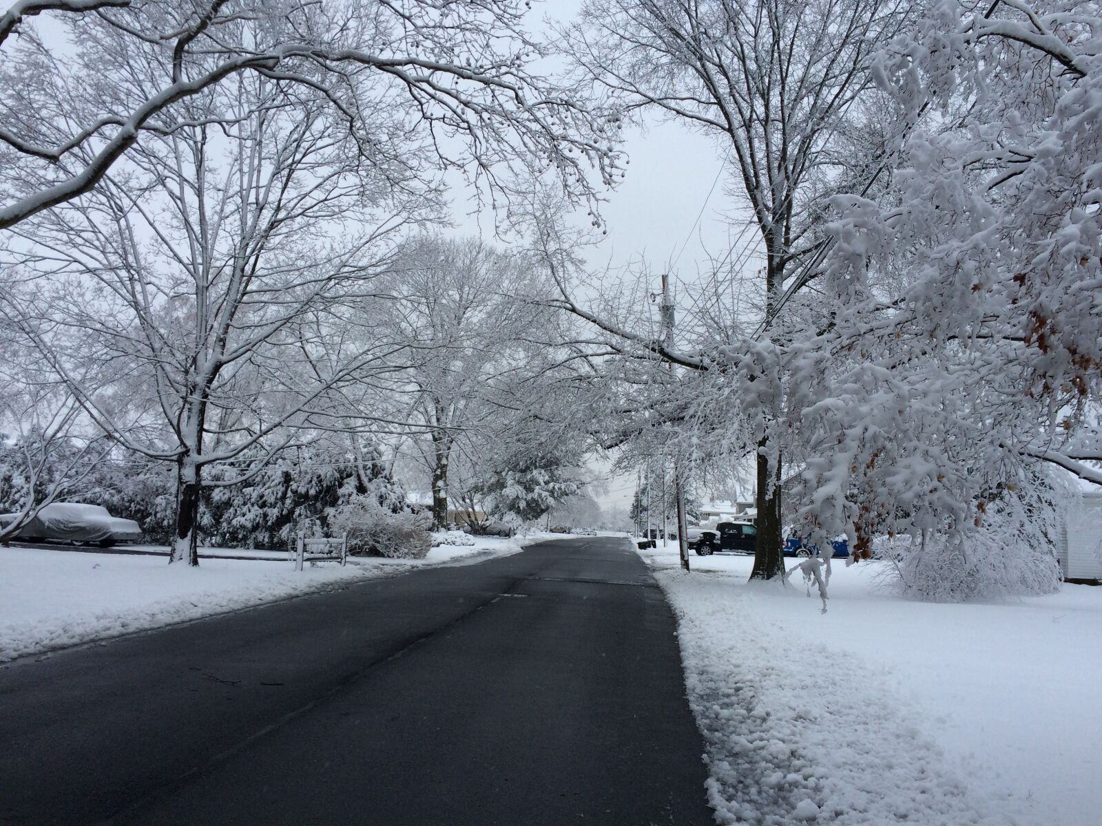 Apple iPhone 5s sample photo. Snowy road, snow, winter photography