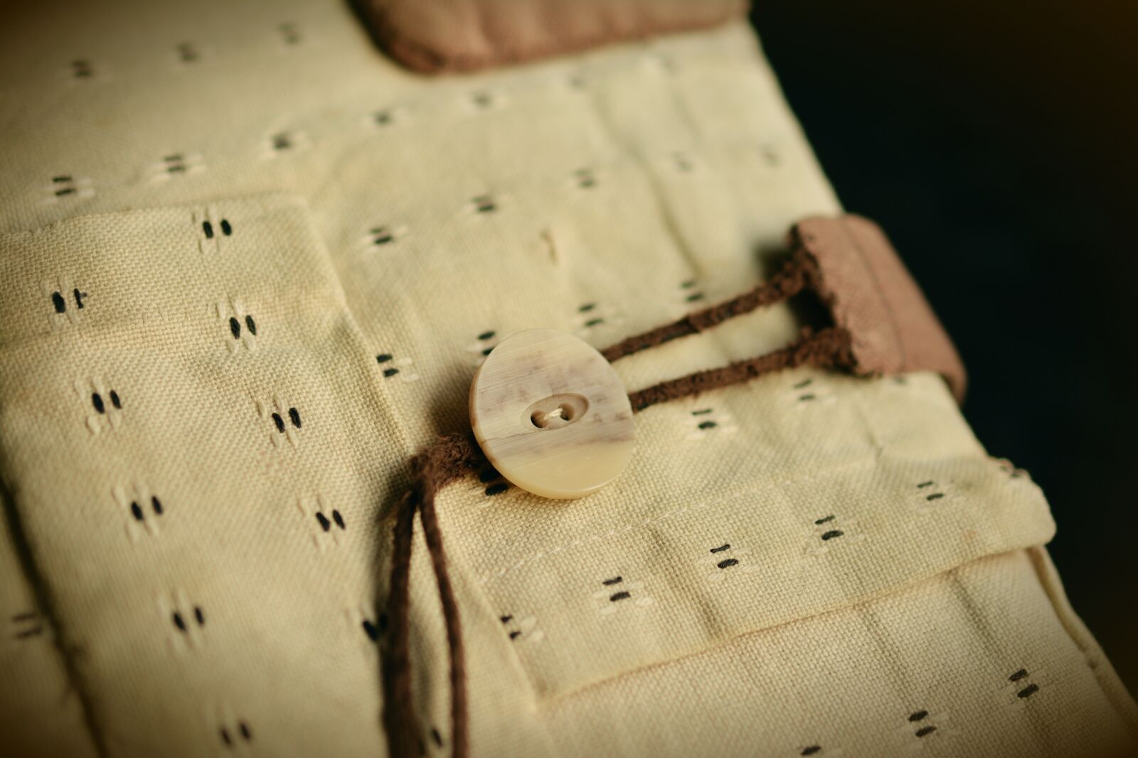Nikon D5200 sample photo. Button, fabric, cover photography