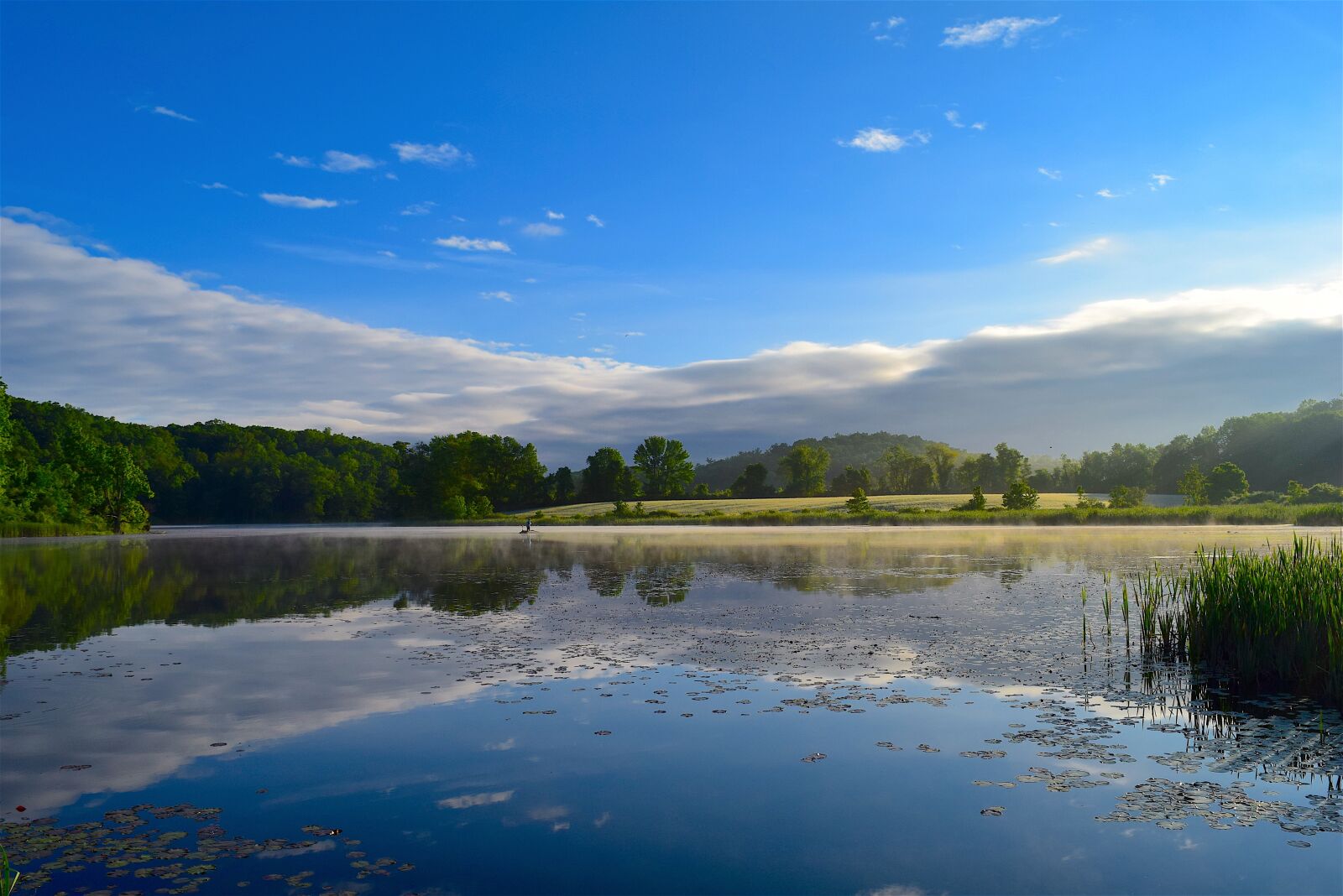 Nikon D3300 sample photo. Lake, fisherman, water photography