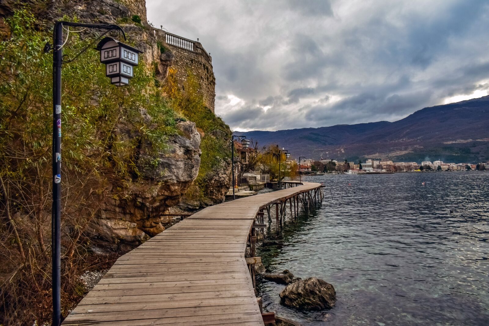 Nikon D3300 sample photo. Footpath, wooden, lake photography