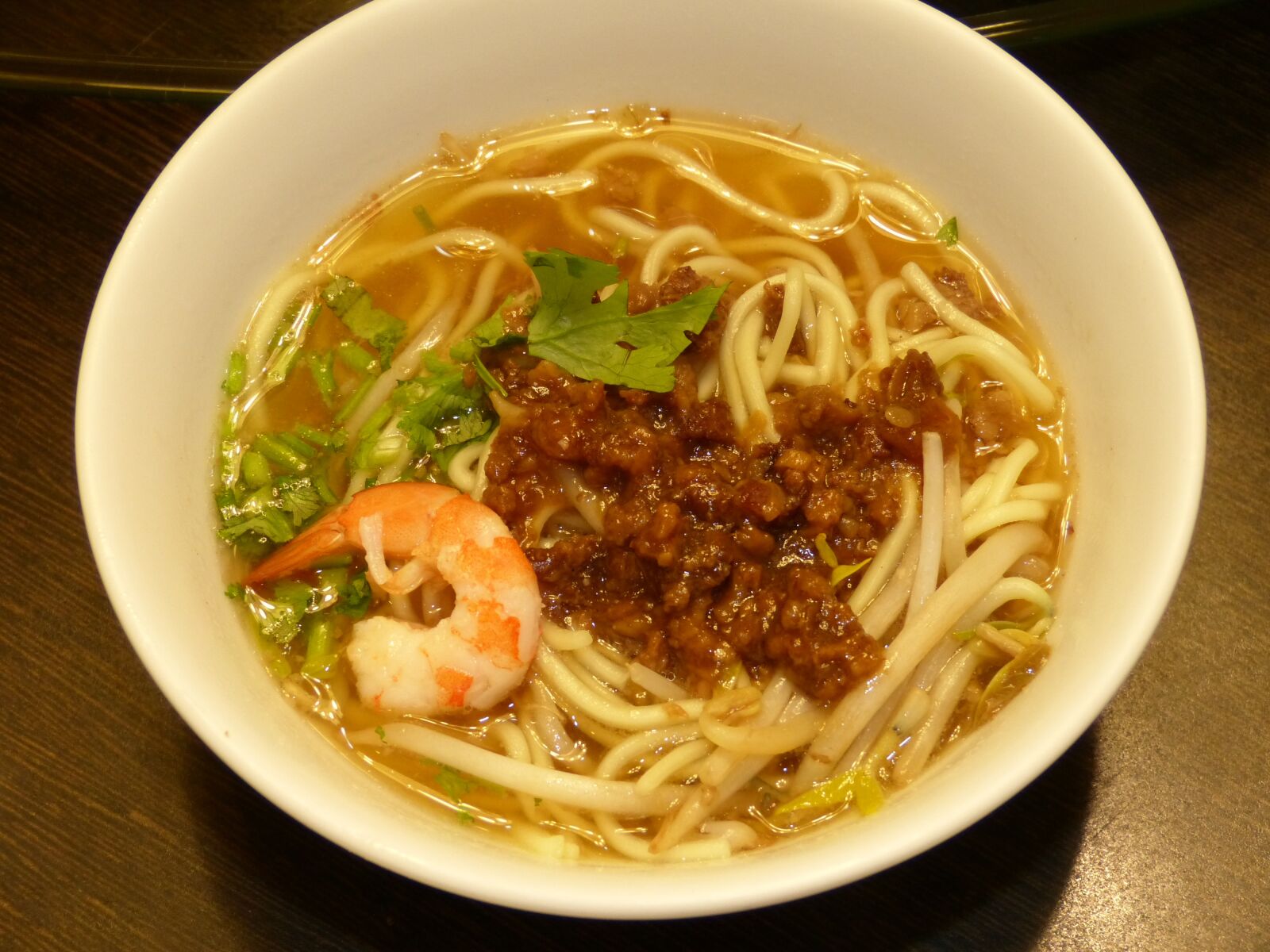Panasonic Lumix DMC-FZ150 sample photo. Soup, noodles, food photography